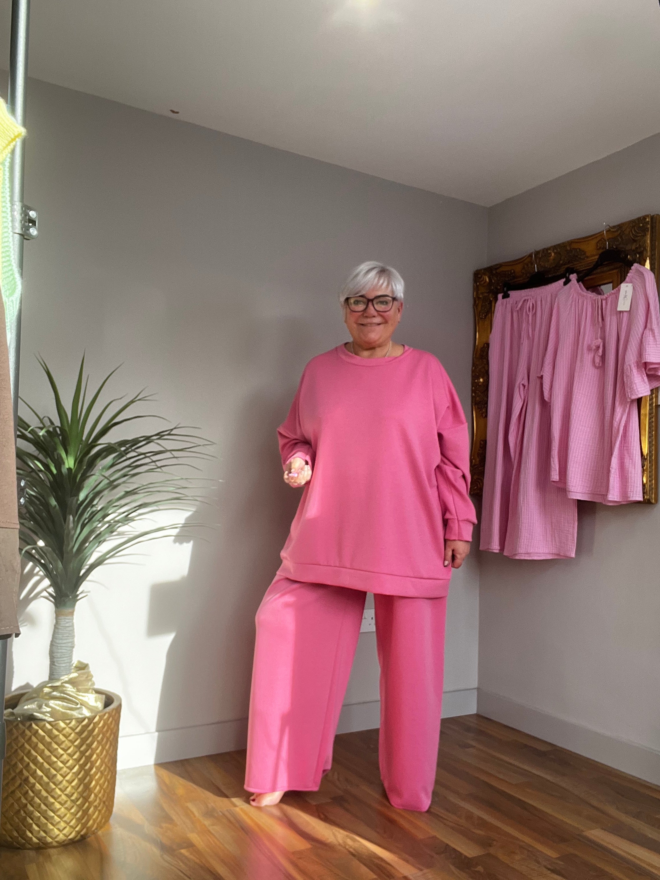 Plain Scuba Loungewear Set