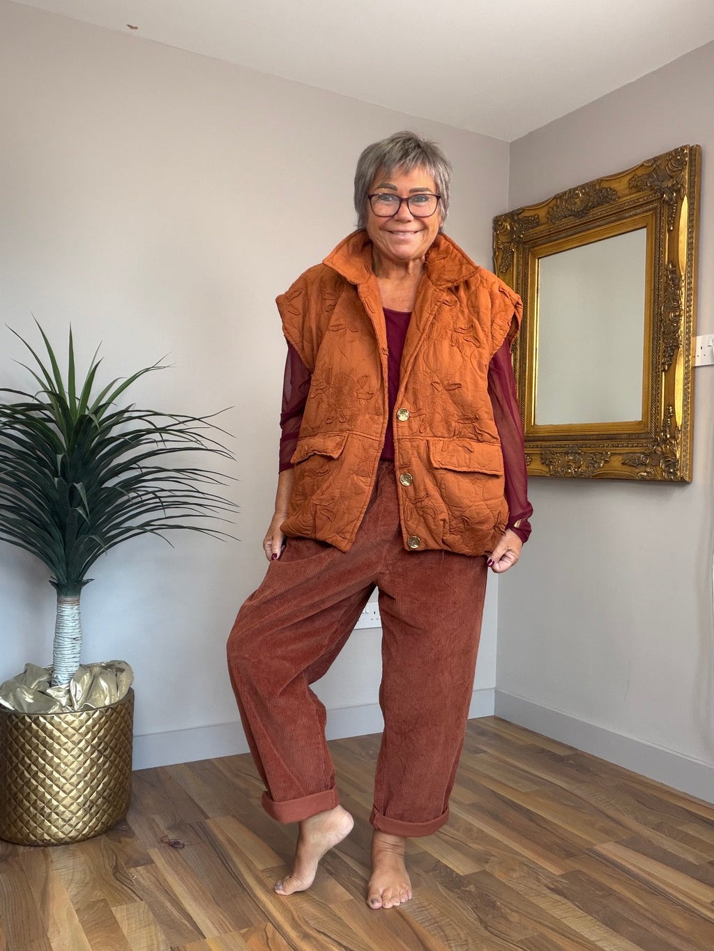 Jumbo Cord Boyfriend Pants