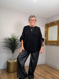 Slouch Balloon Sleeve Knit Top