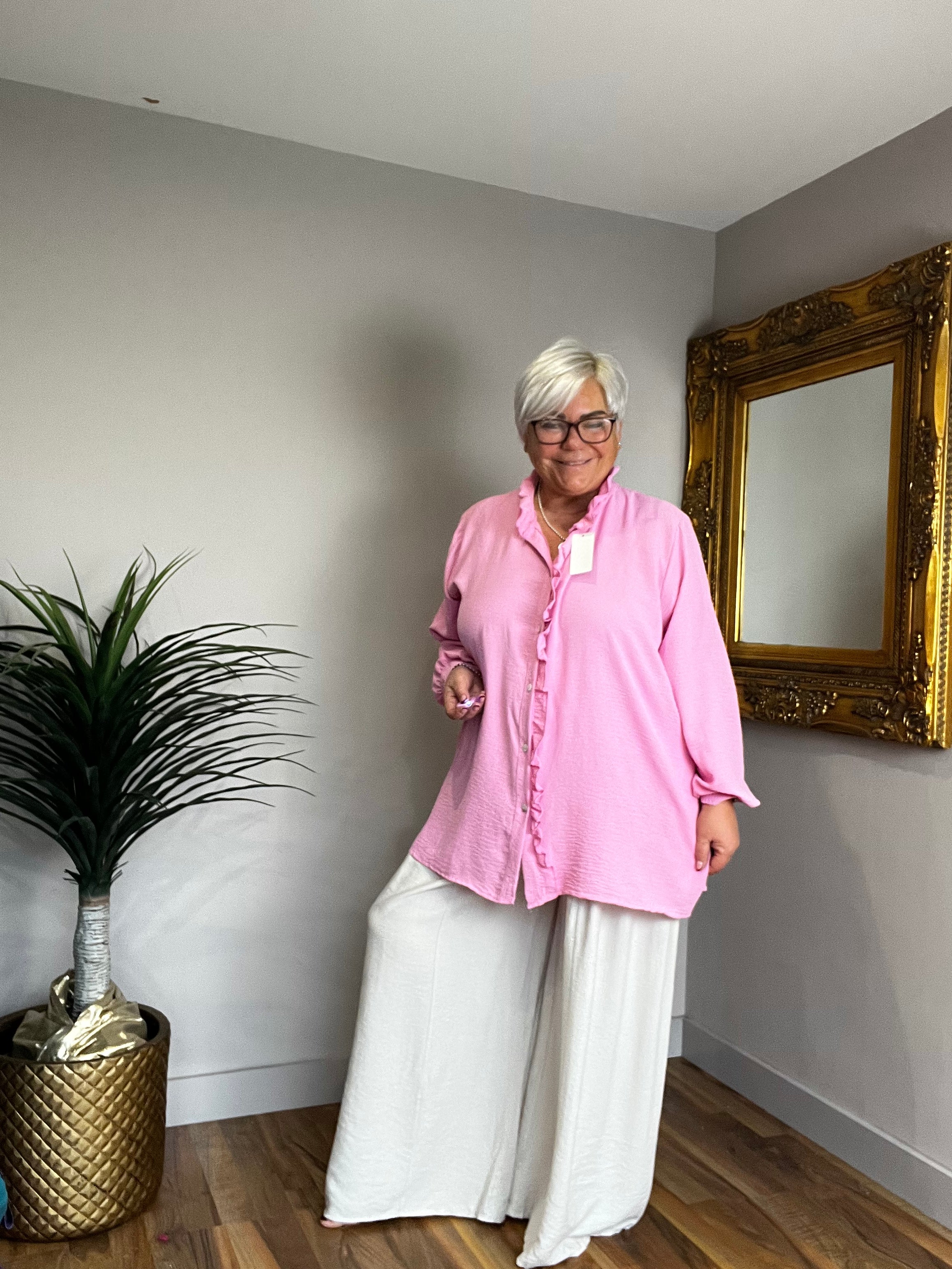 🔥 Sale No Return - Flora Frill Blouse