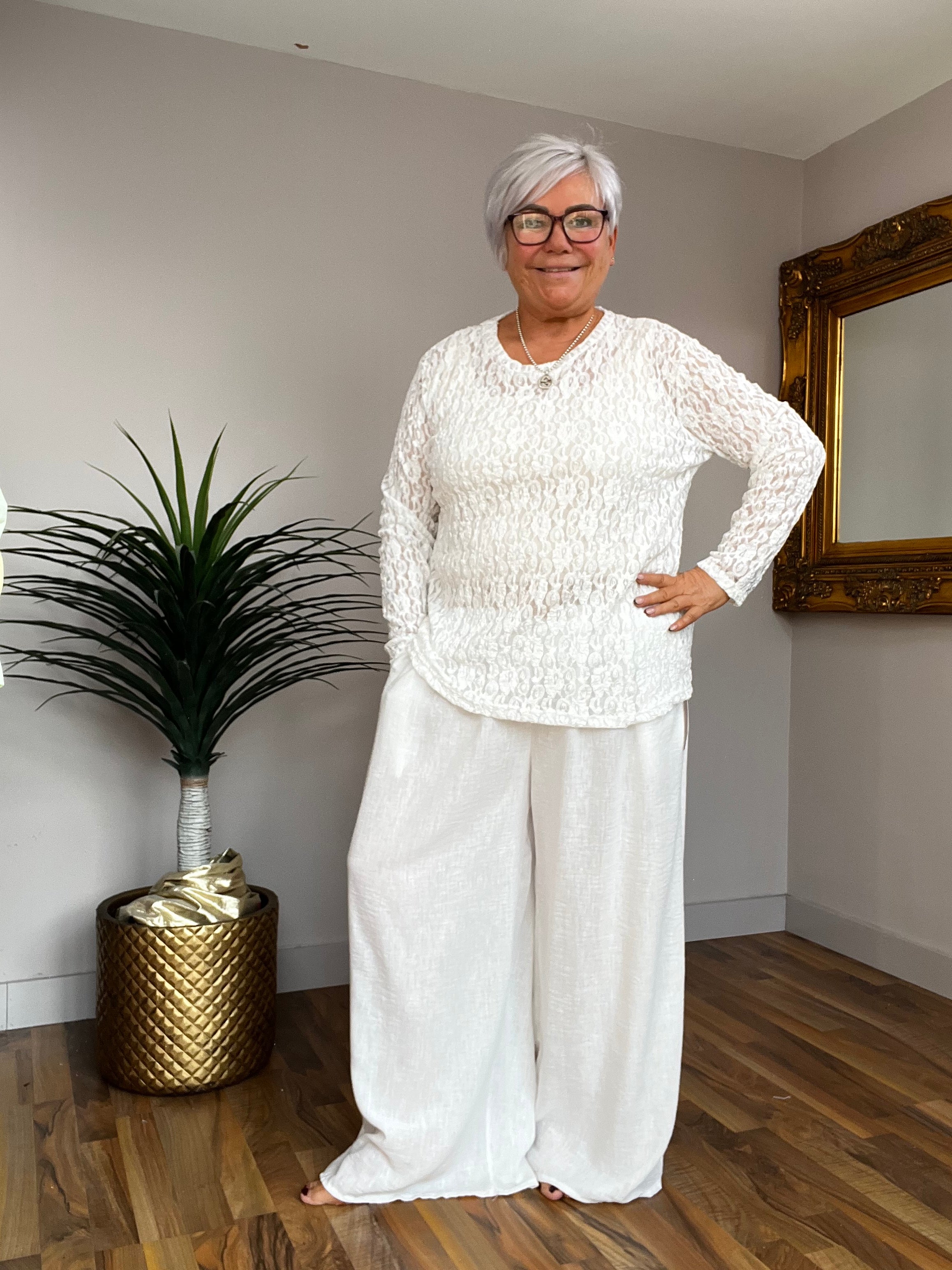 Lace Long Sleeve Top