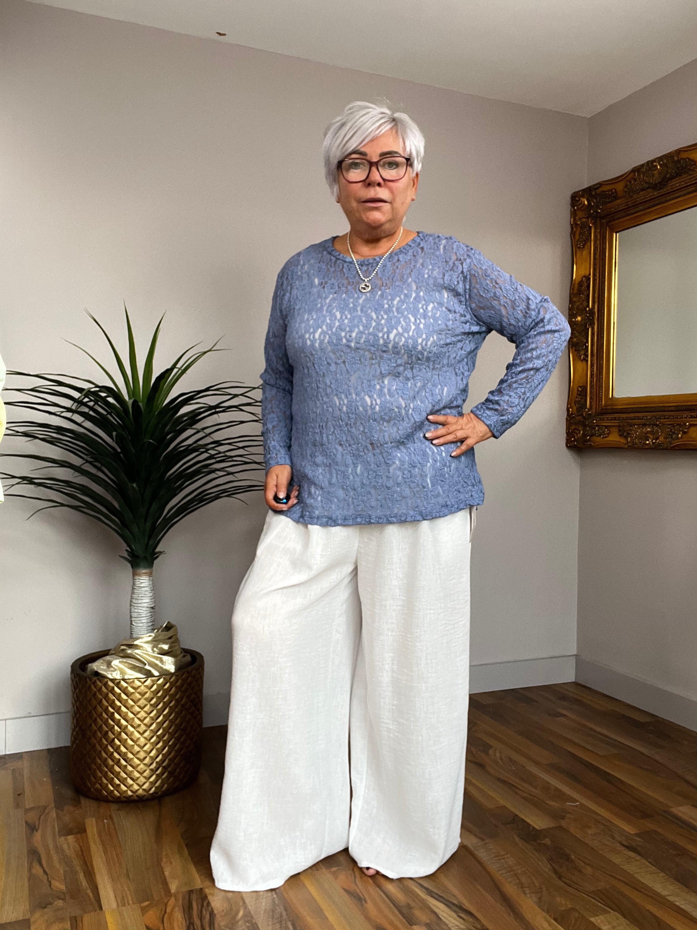 Lace Long Sleeve Top