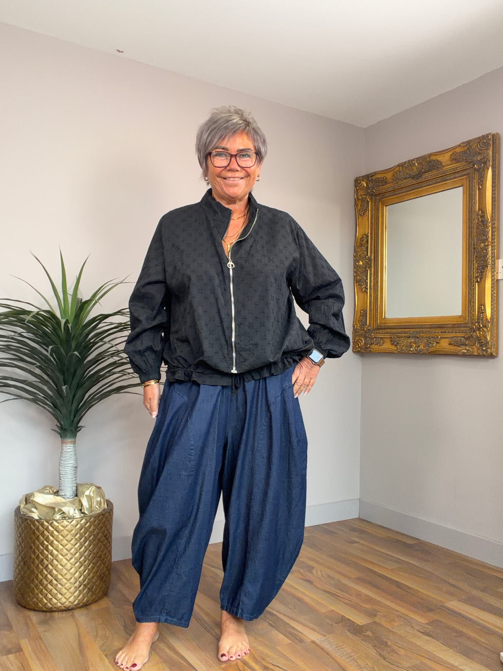 Broiderie Bomber Jacket