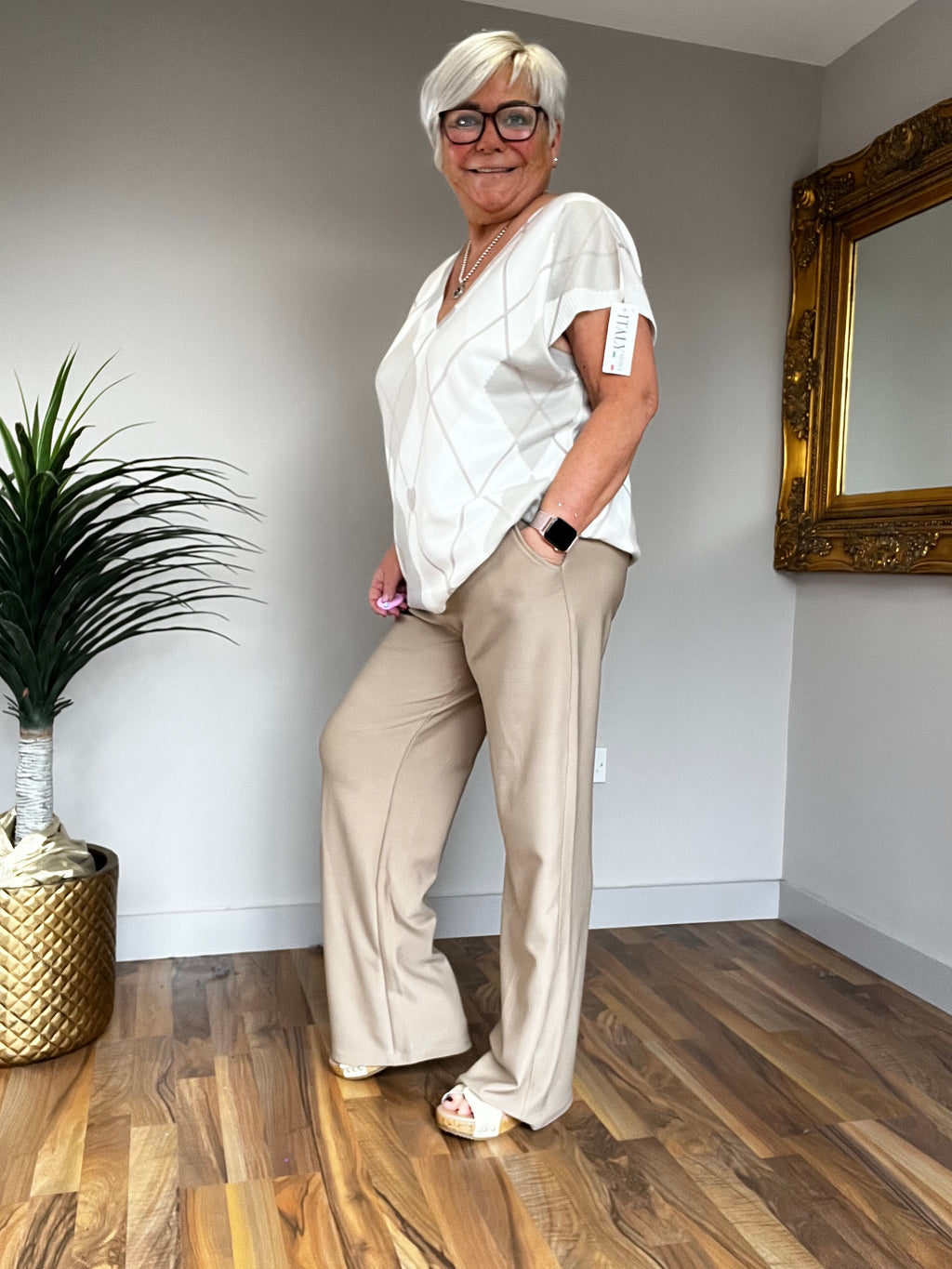 🔥 Sale No Return - Posh Scuba Pants - longer length straight leg