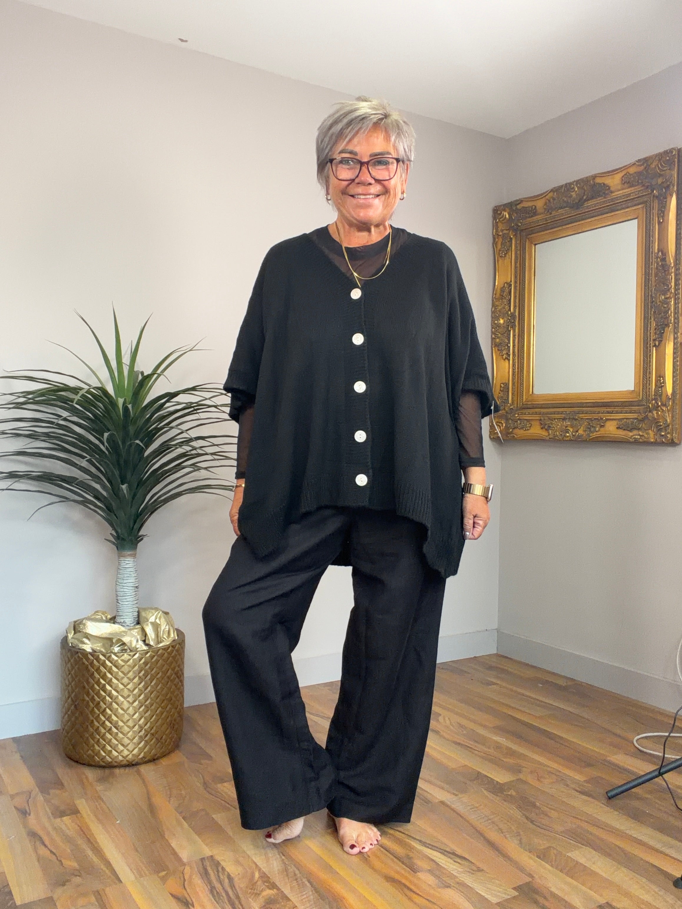 Cora Short Sleeve Button Cardigan