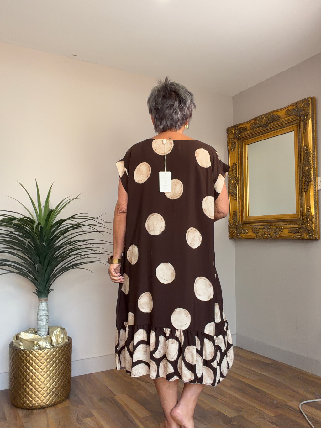 Penelope Polka Belted Dress