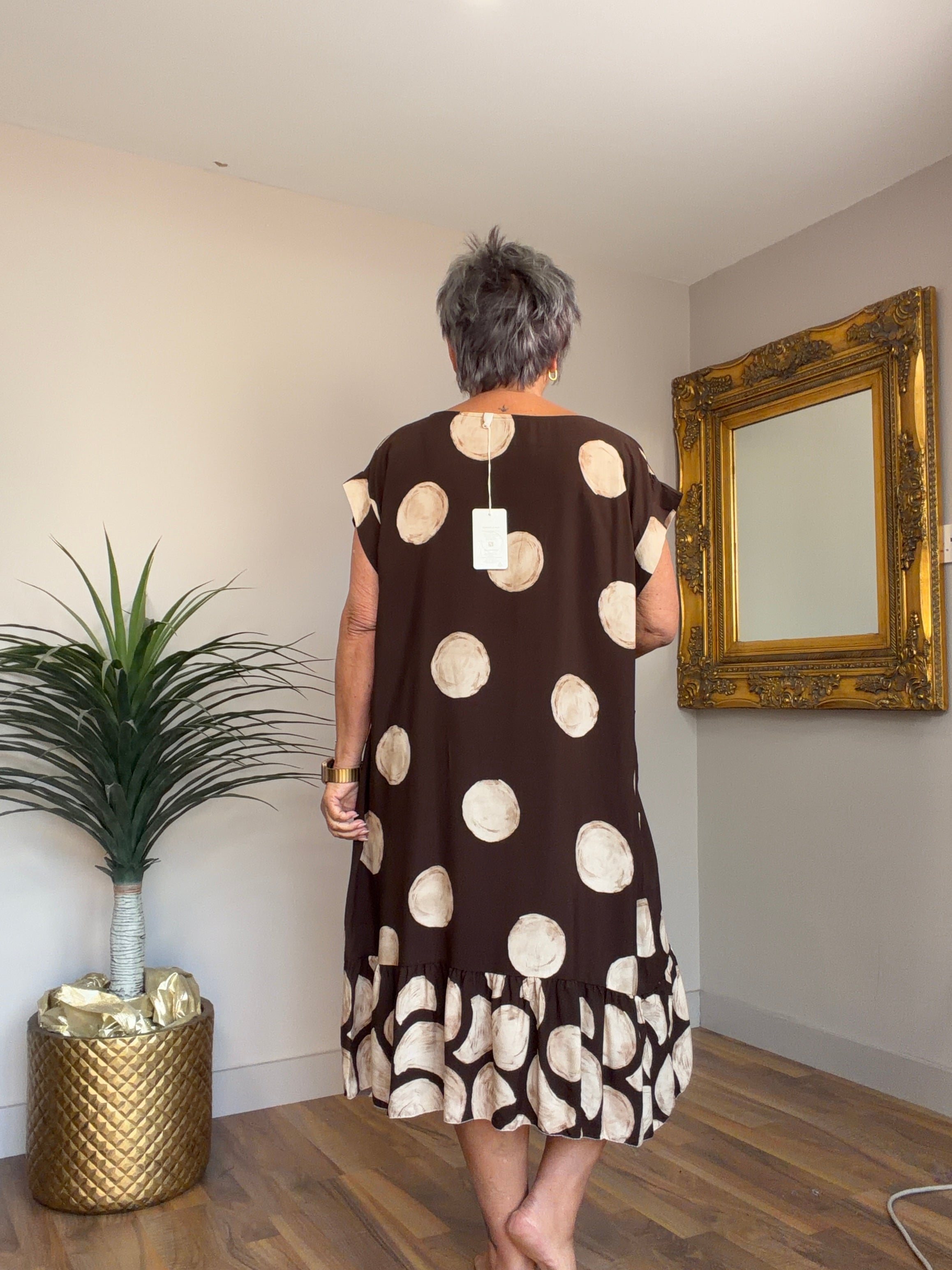 Penelope Polka Belted Dress