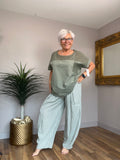 Gingham Cargo Pants