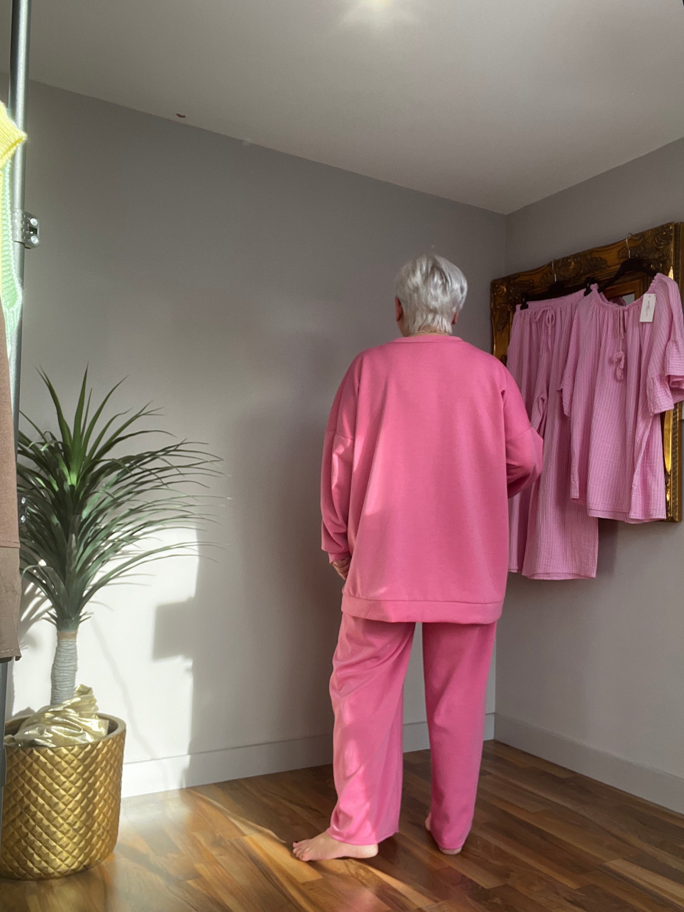 Plain Scuba Loungewear Set