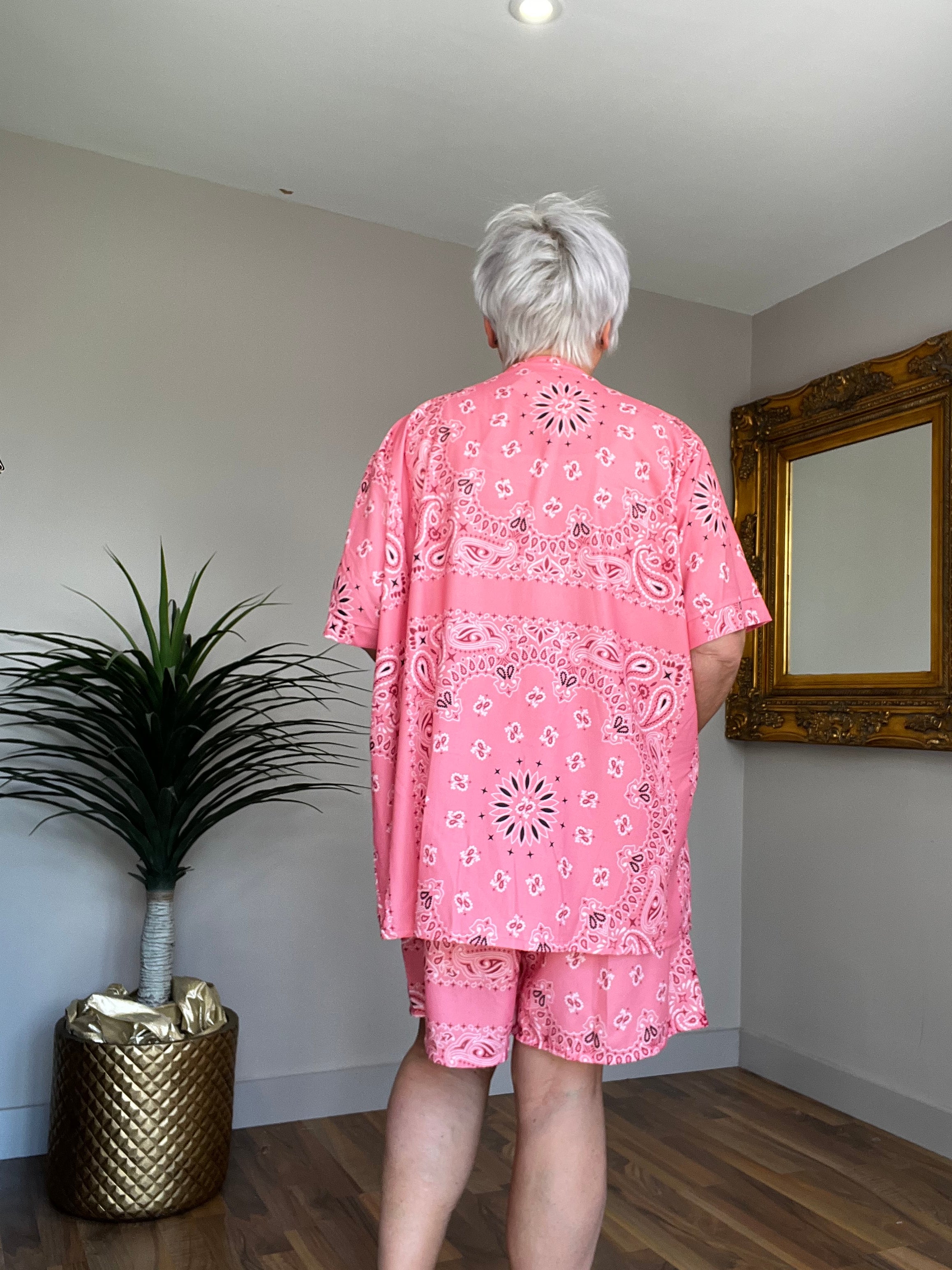 🔥 Sale No Return - Paisley Short Co Ord