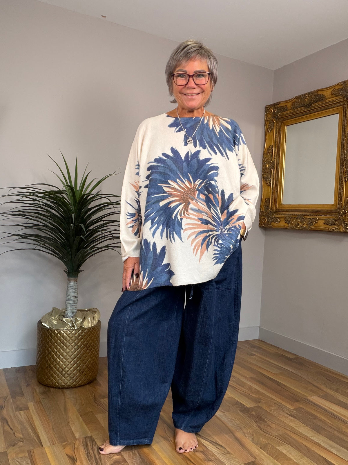 Floral Lightweight Knit Top