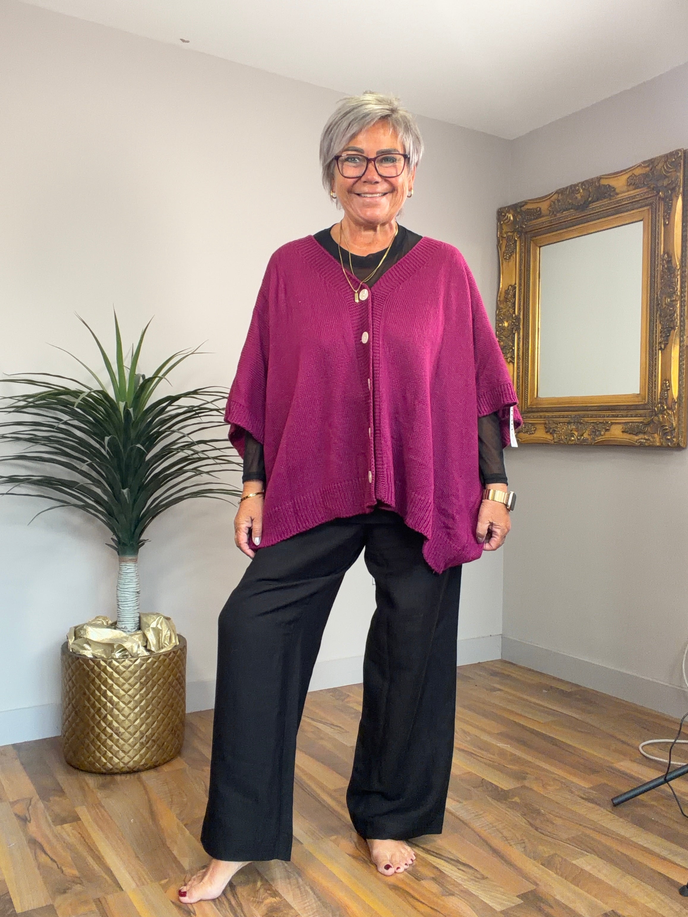 Cora Short Sleeve Button Cardigan