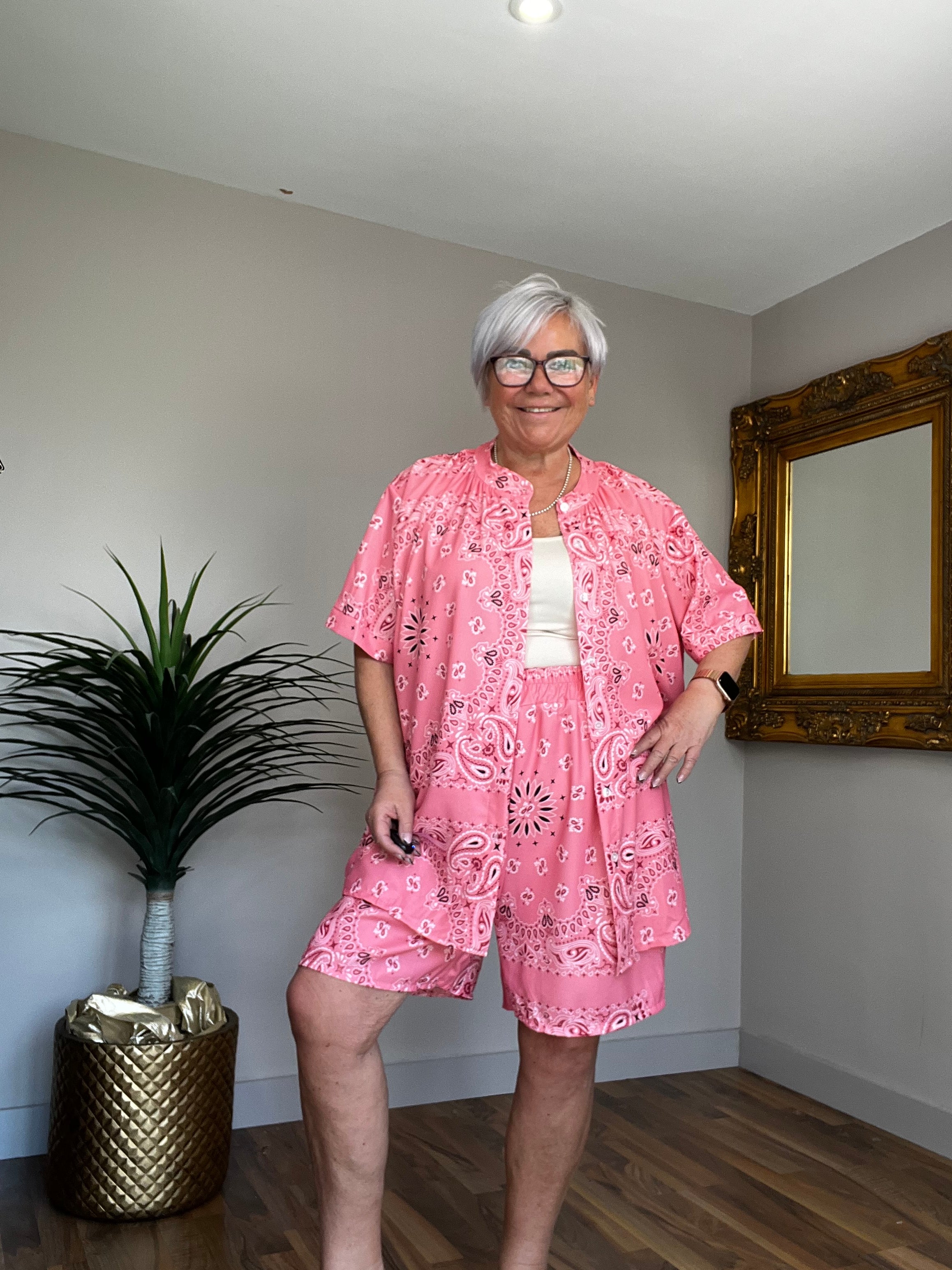 🔥 Sale No Return - Paisley Short Co Ord