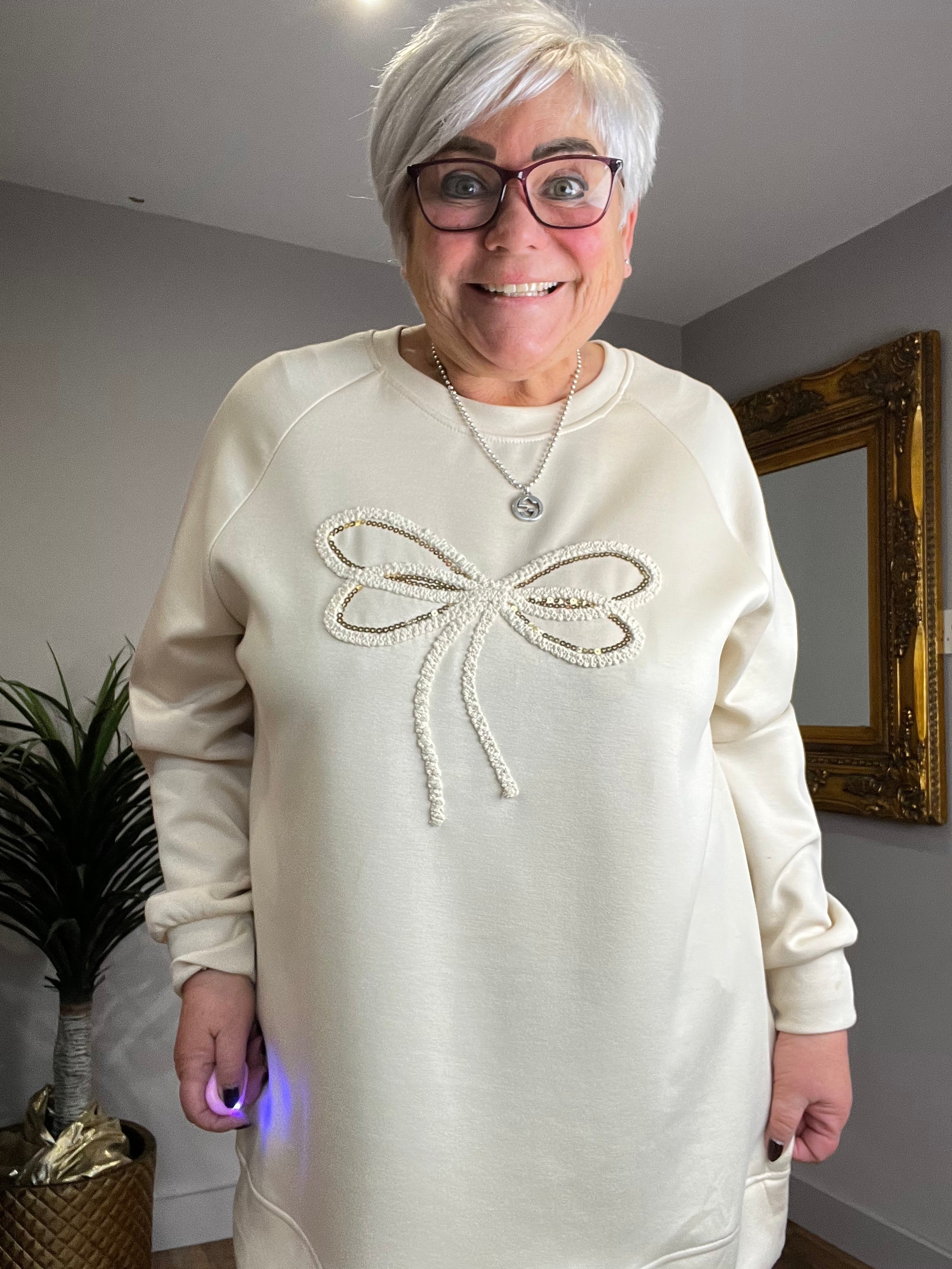 🔥 Sale No Return - Betty Bow Scuba Sweat