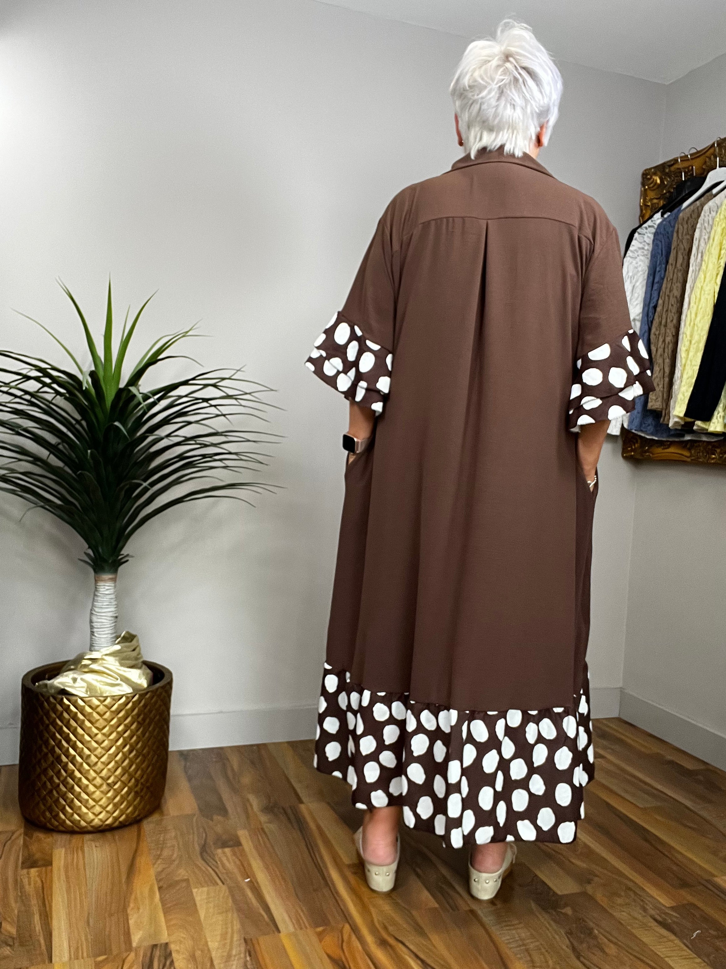 Polka Dot Shirt Dress