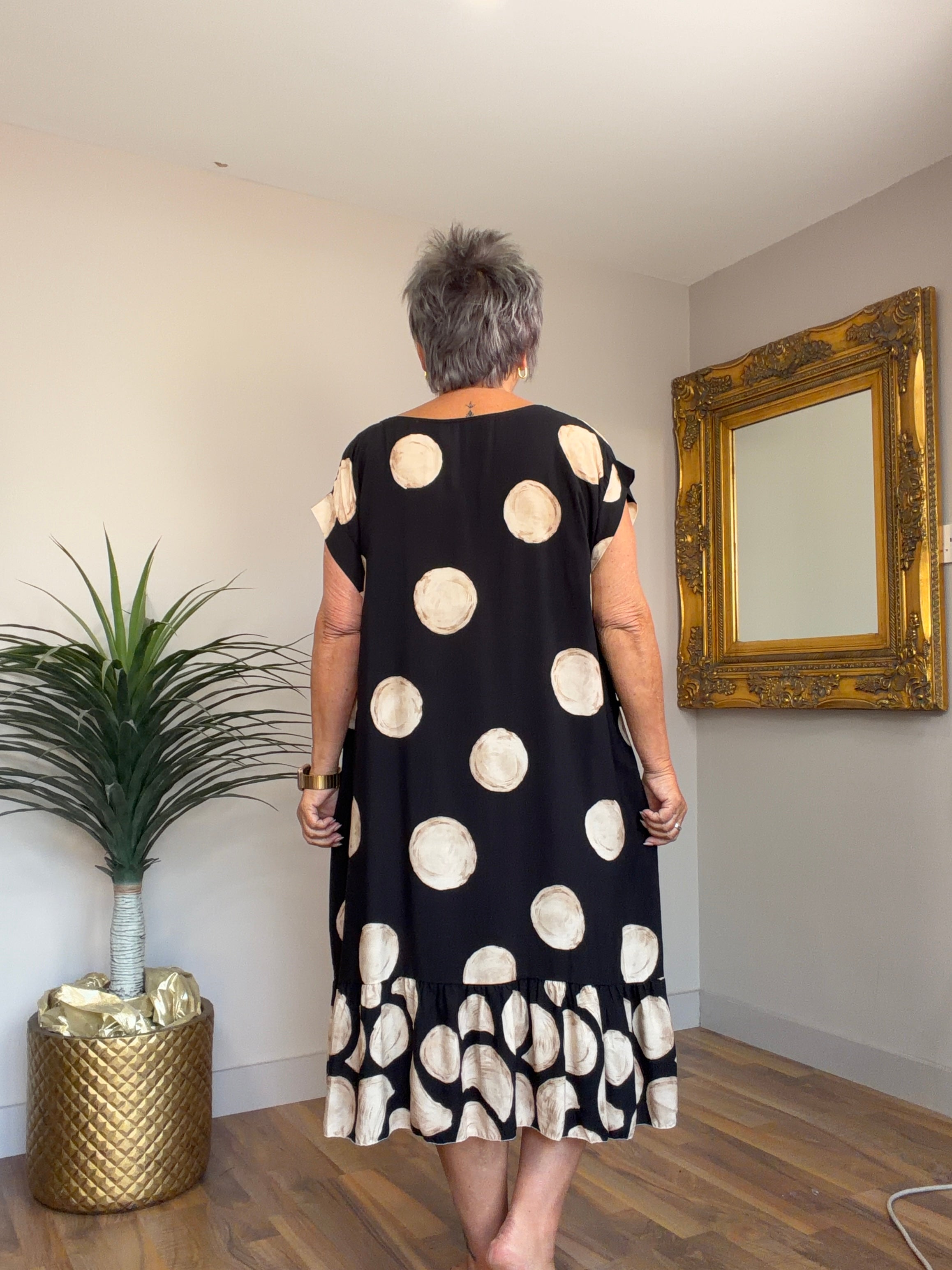 Penelope Polka Belted Dress