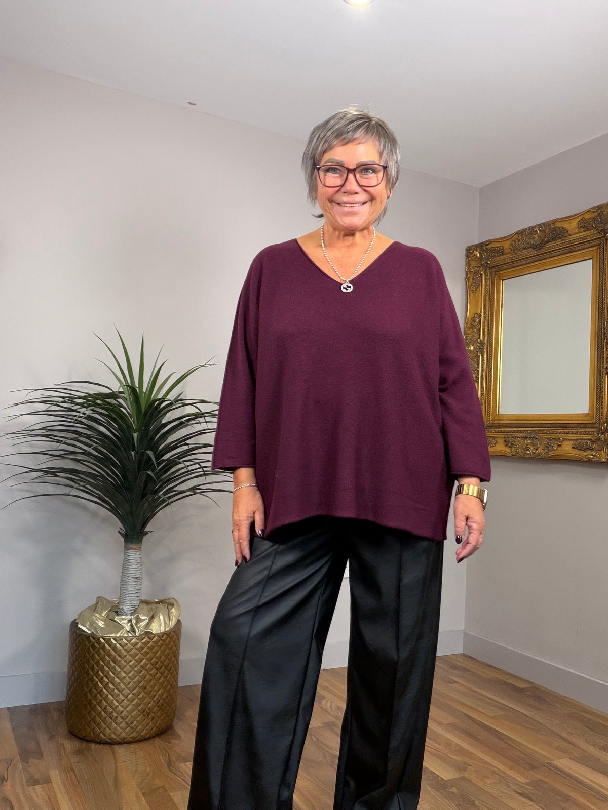 Bargain V-Neck Knit Top
