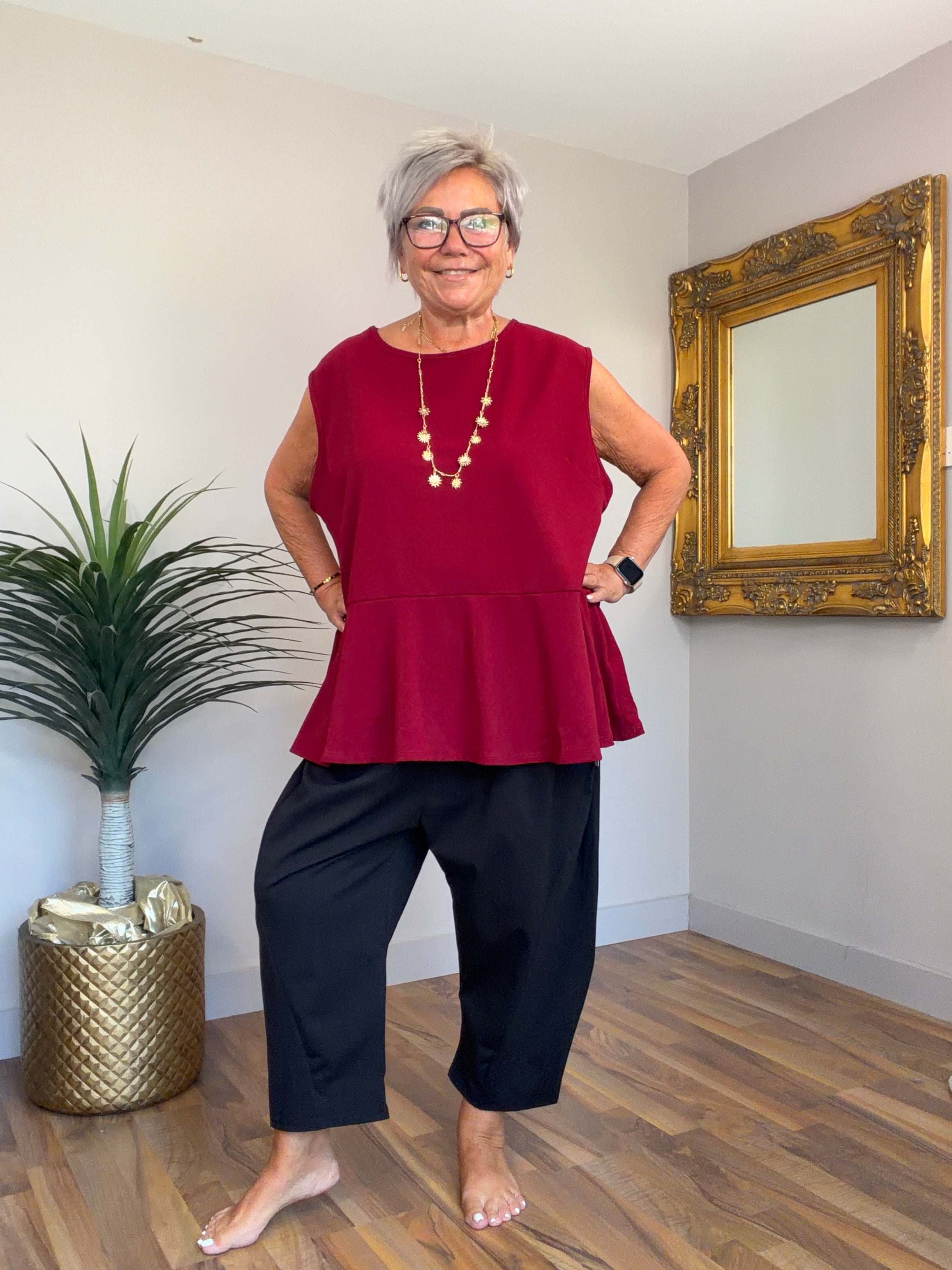 Pavina Peplum Top