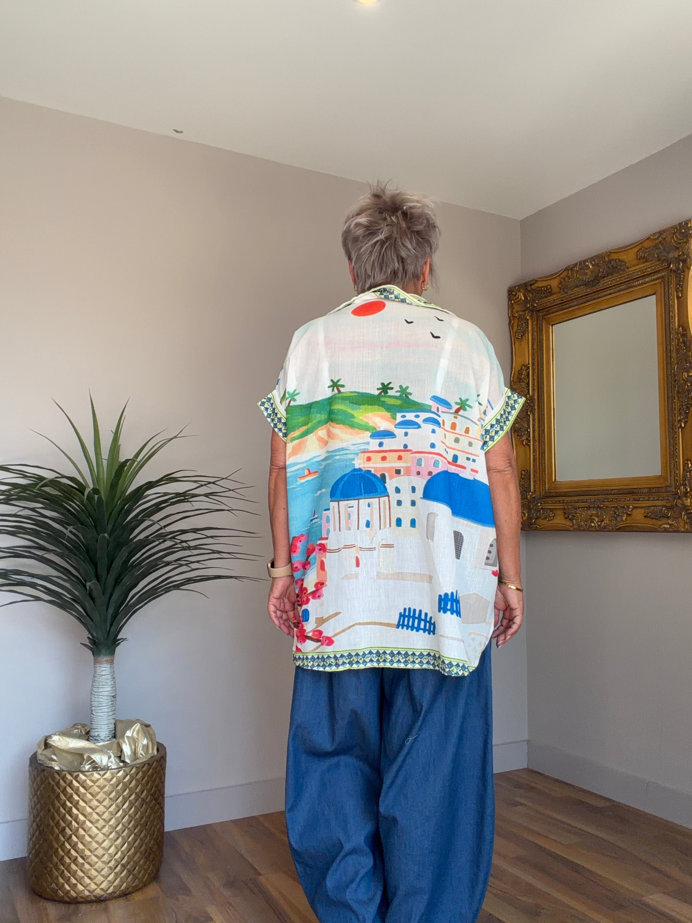 La Dolce Vita Linen Mix Shirt