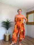 Lottie Leaf Print Jumpsuit