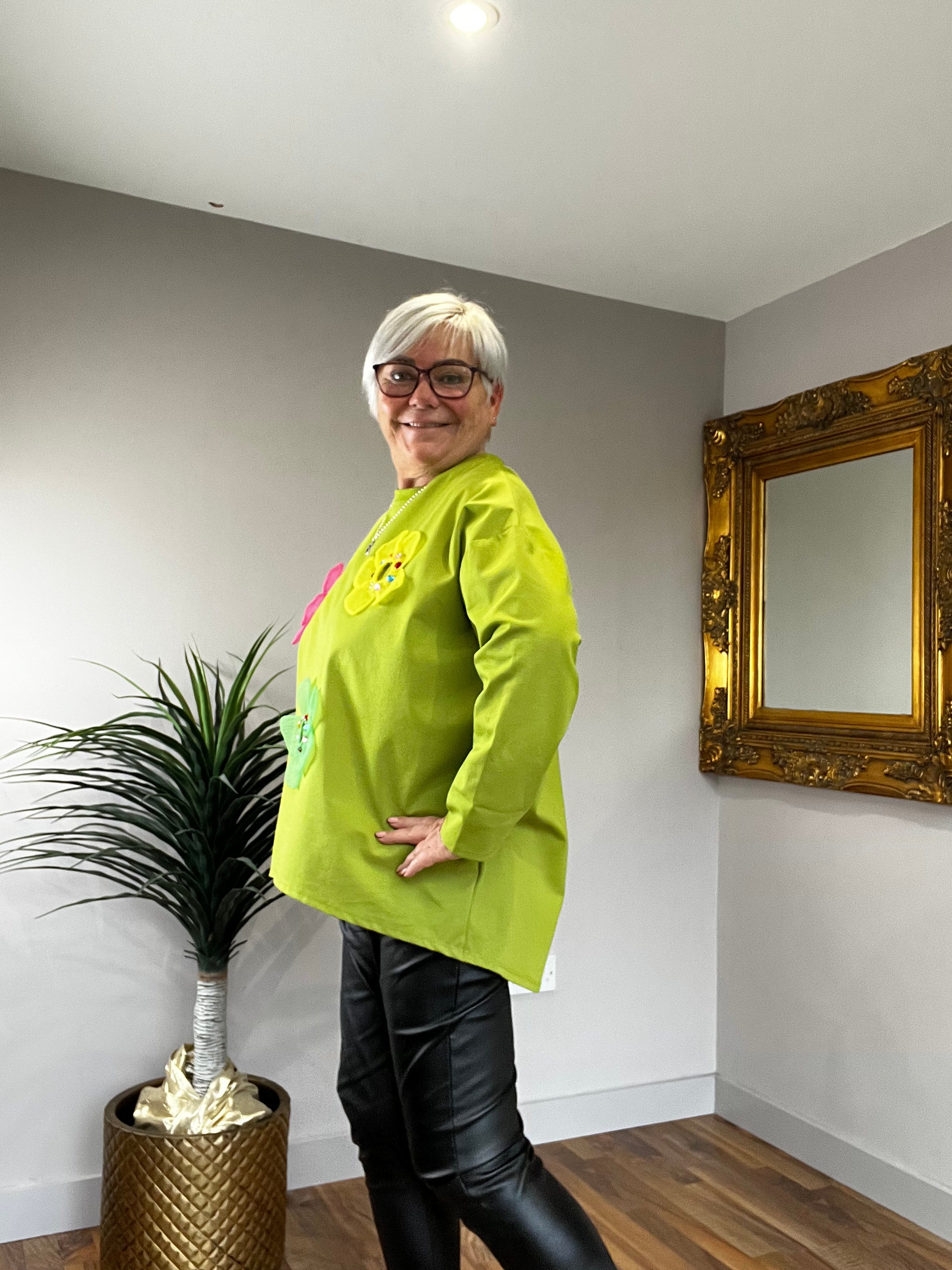 🔥 Sale No Return - Flower Power Sweat Top