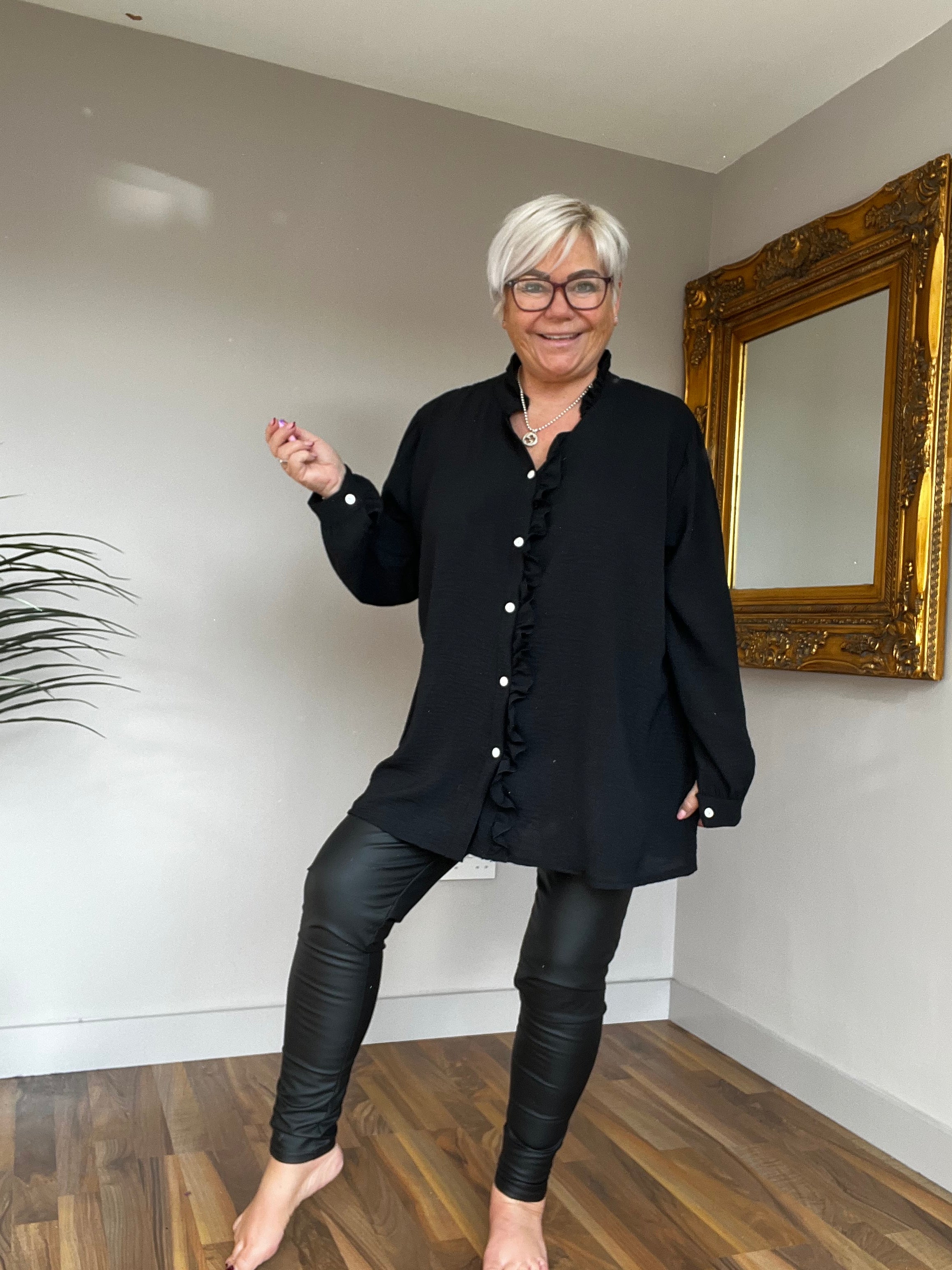 🔥 Sale No Return - Flora Frill Blouse