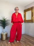 Lucinda Barrel Leg Linen Mix Pants (matching top available)