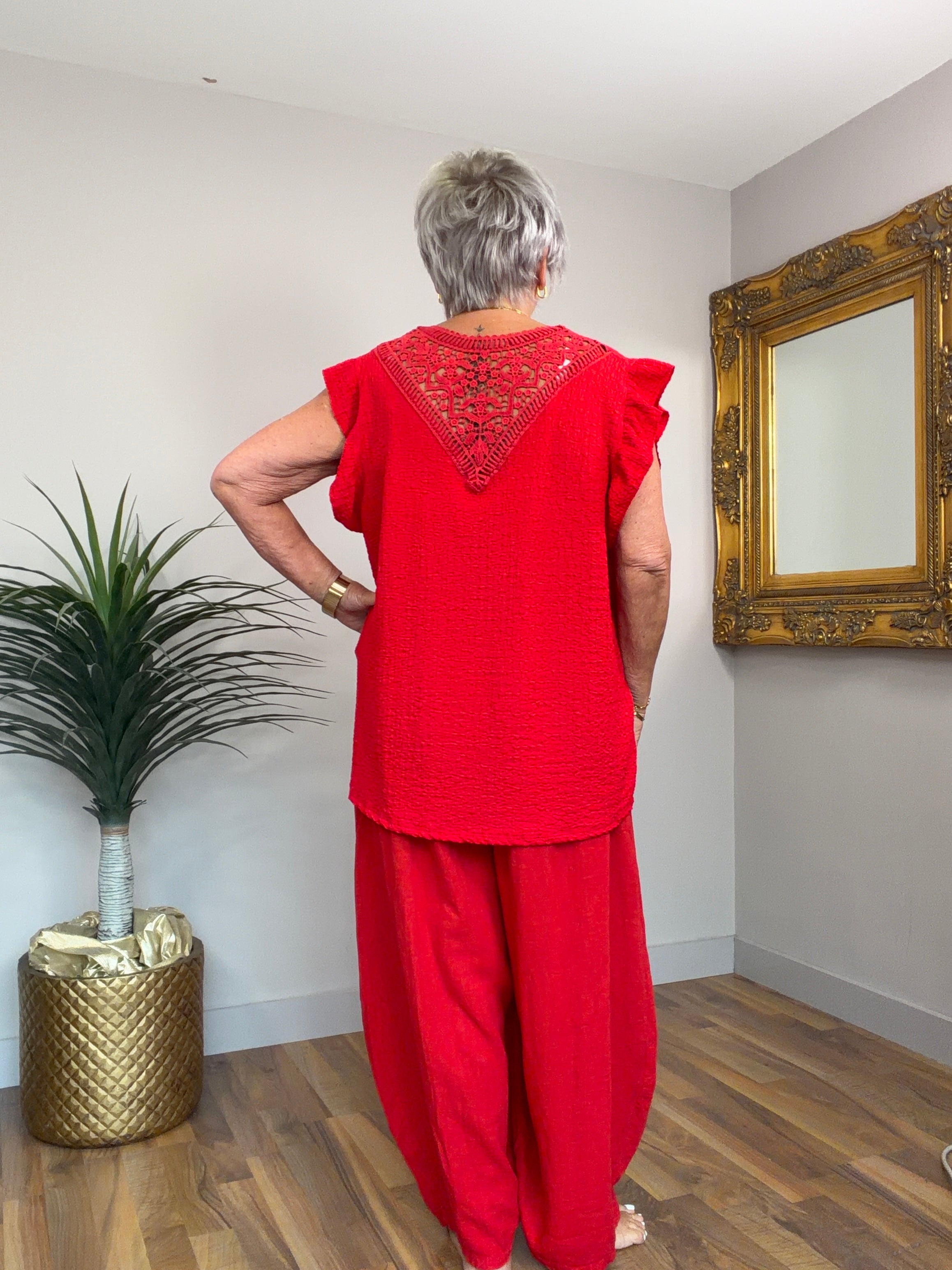 Lyla Lace Back Top