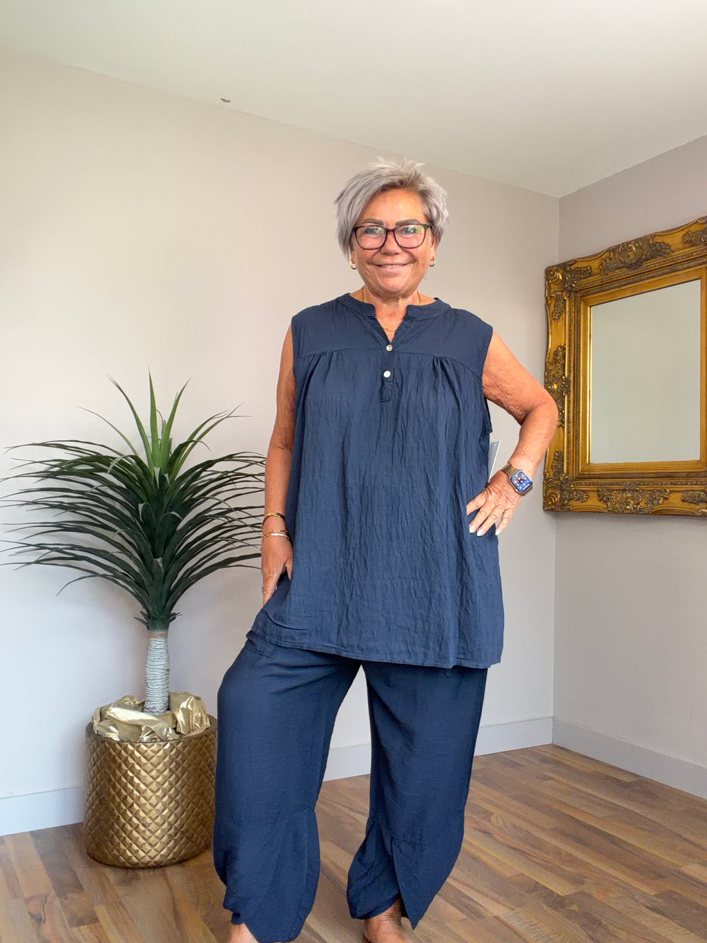 Savanna Sleeveless Top (matching tulip pants available )