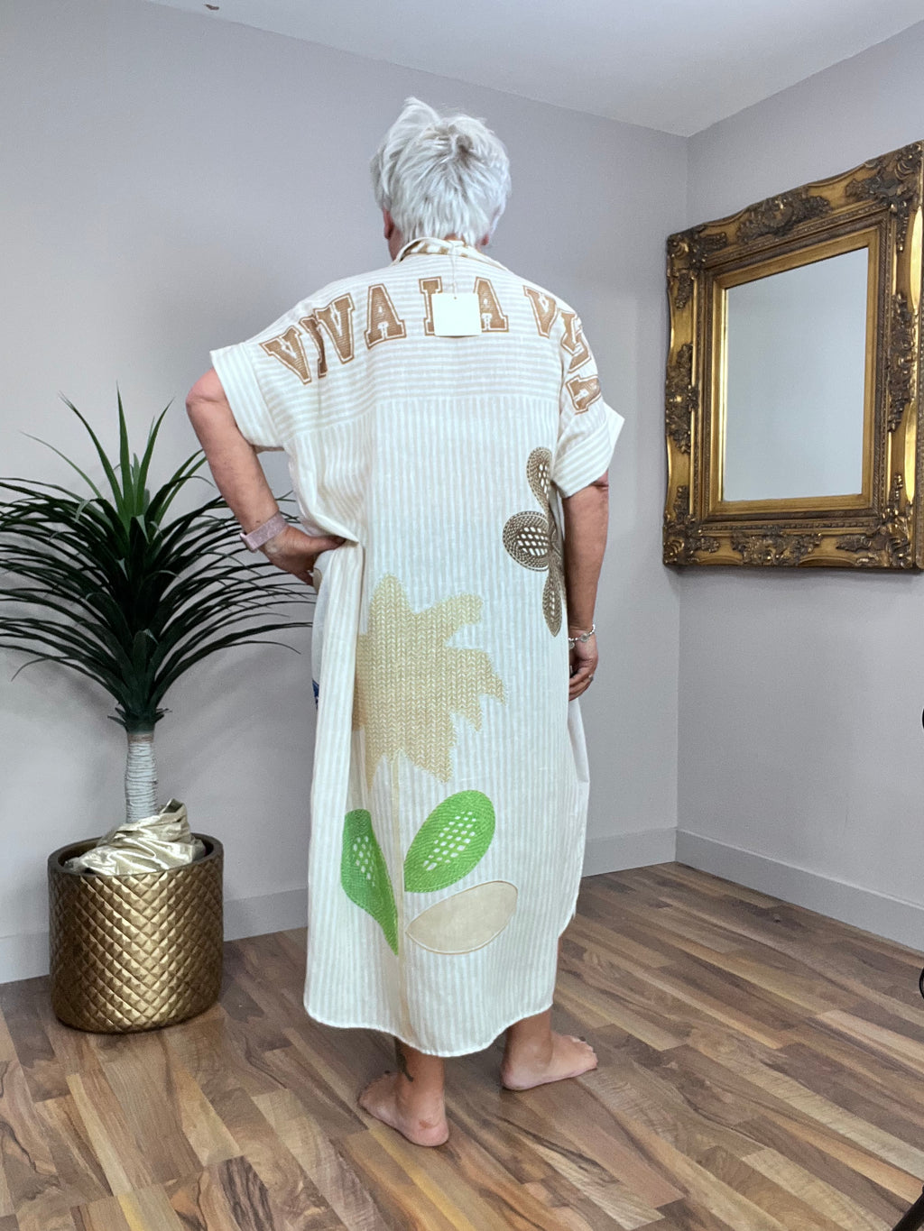 Summer Floral Shirt Dress