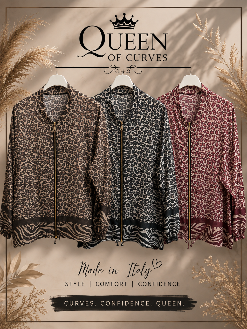 Lightweight Animal Print Bomber