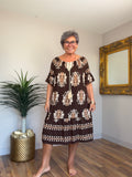Damask Bardot Dress