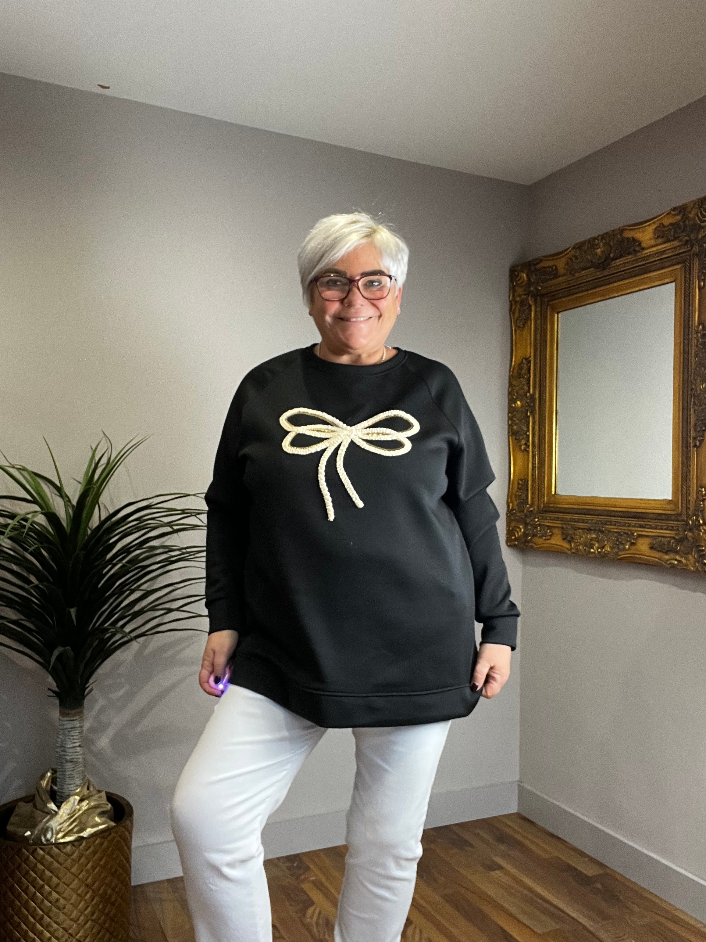 🔥 Sale No Return - Betty Bow Scuba Sweat