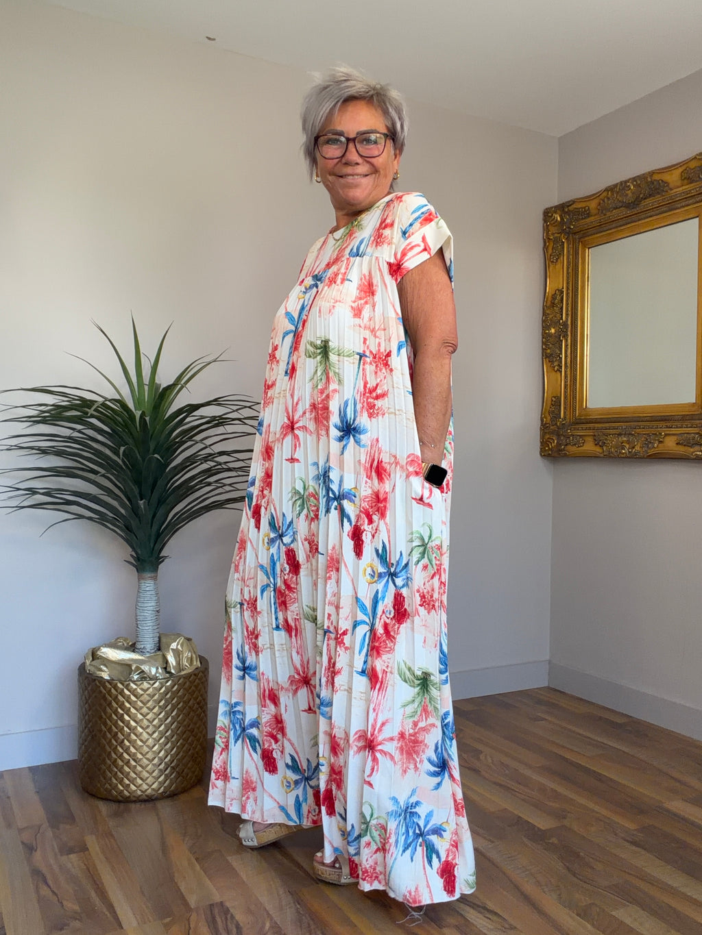 Peri Pleat Dress