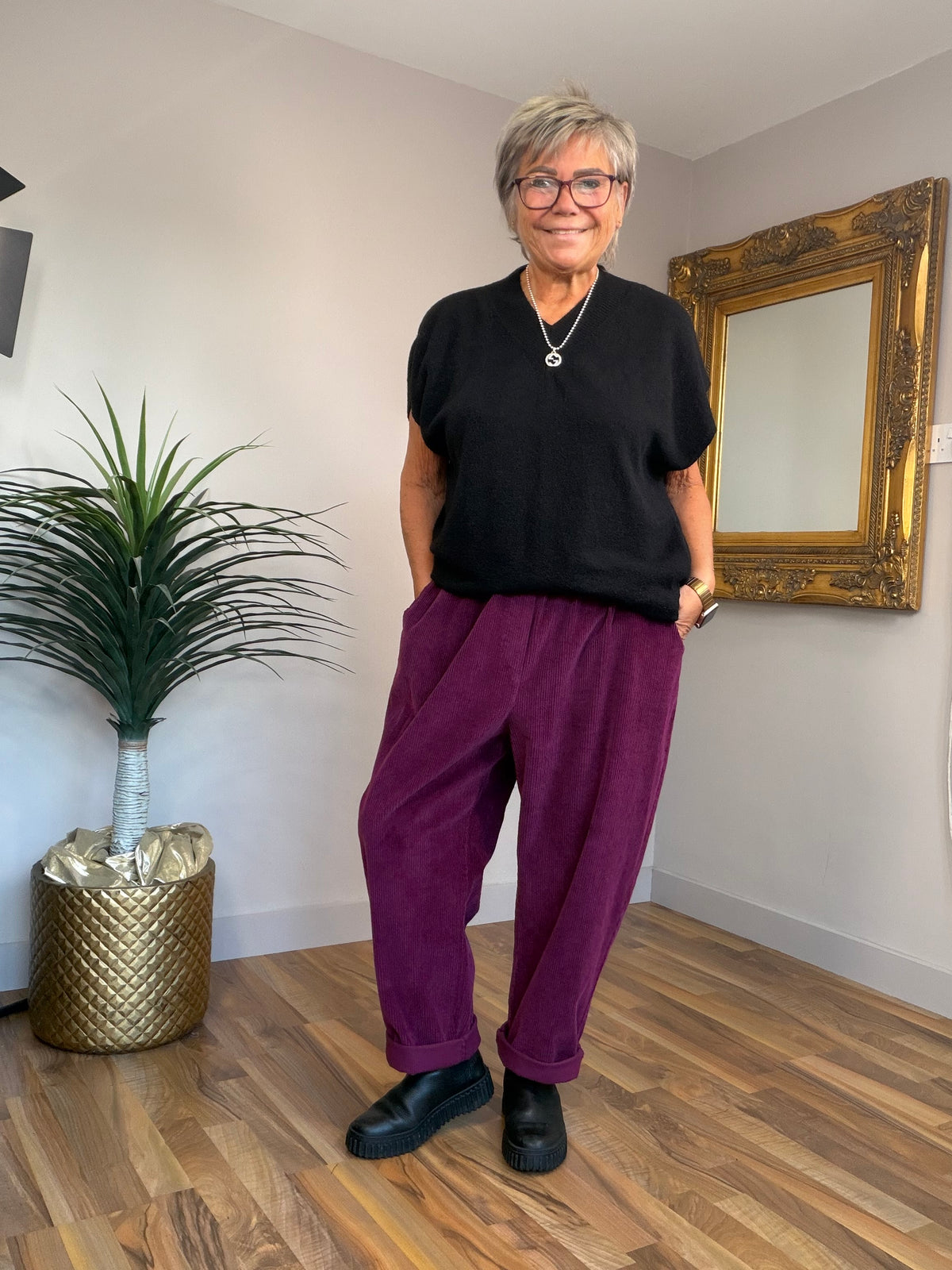 Jumbo Cord Boyfriend Pants