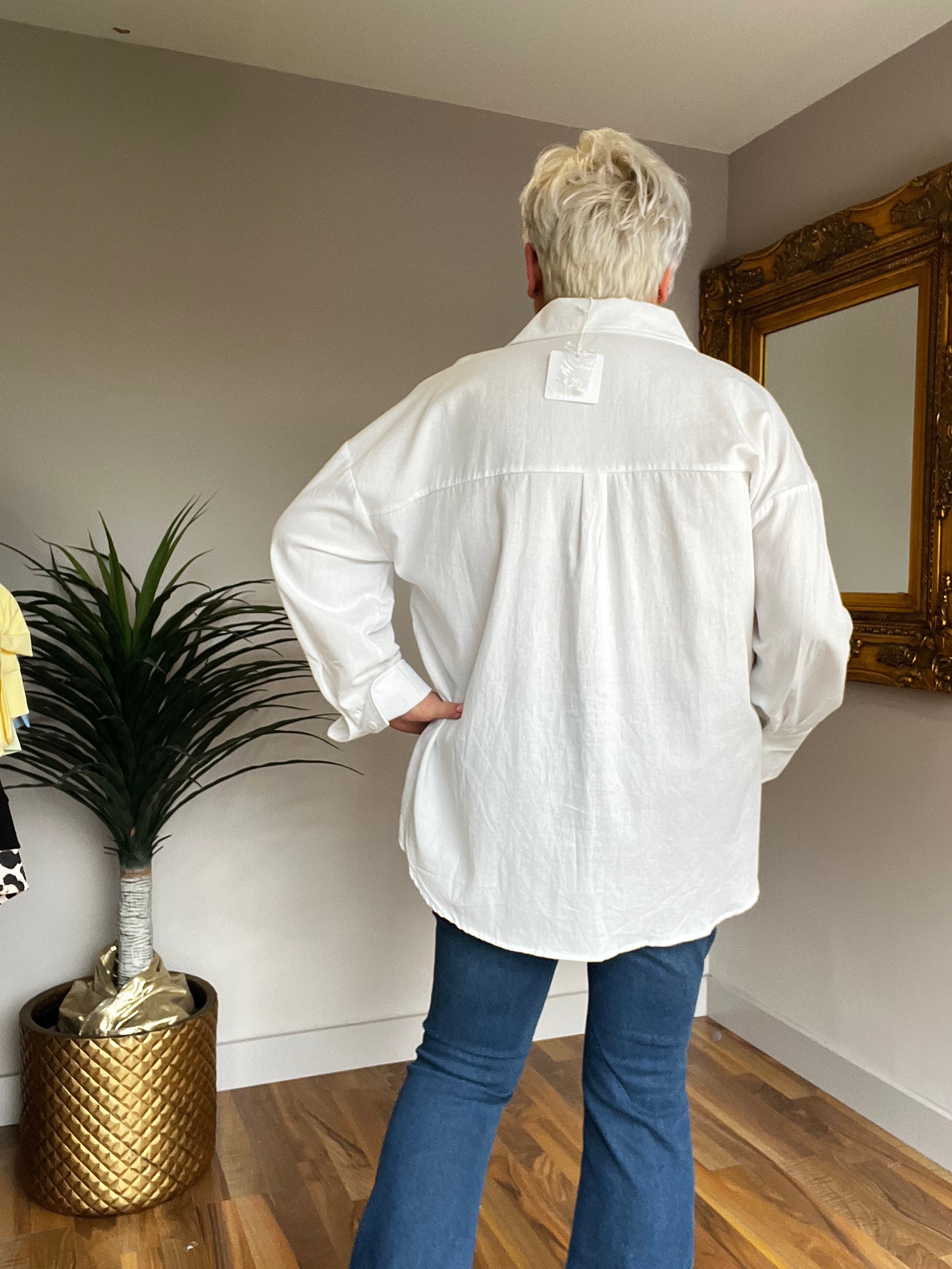 🔥 Sale No Return - Lola Love Heart White Shirt