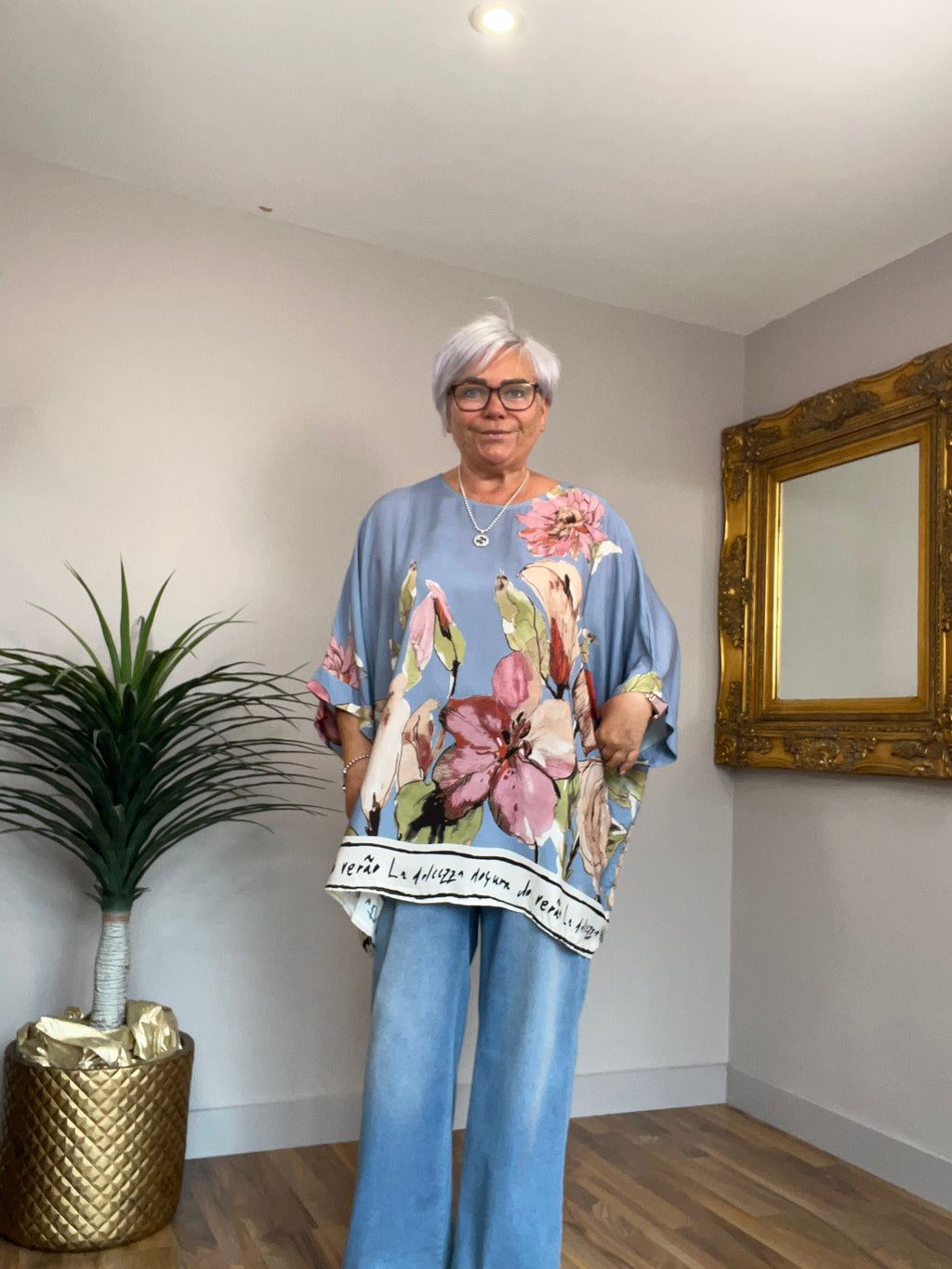 Oversized Floral Top