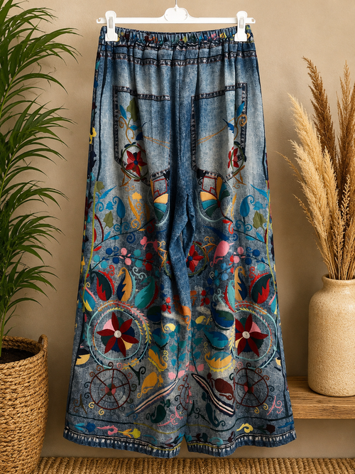 Botanical Bloom Lightweight Palazzos