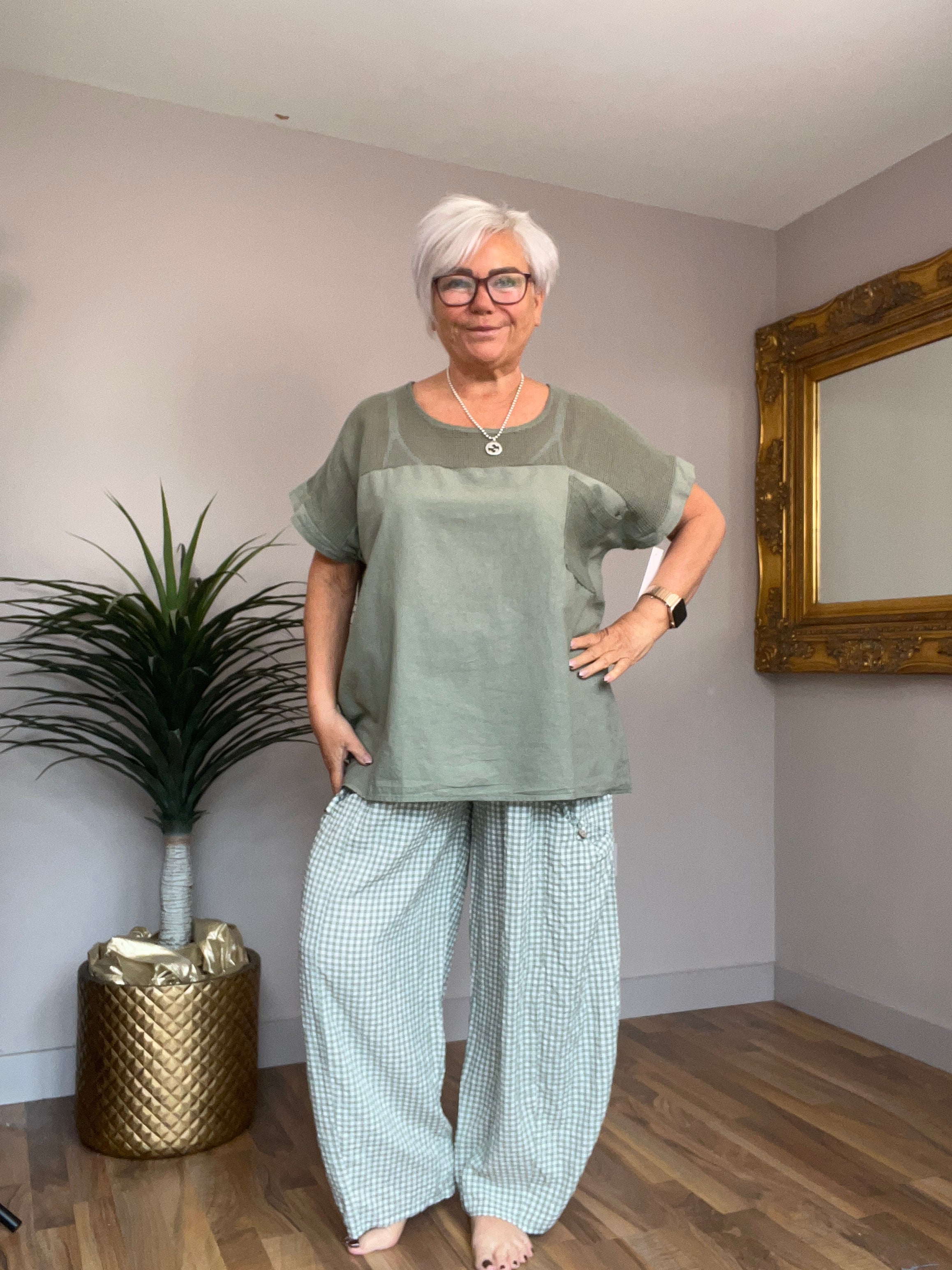🔥 Sale No Return - Linen & Cotten Mix Top