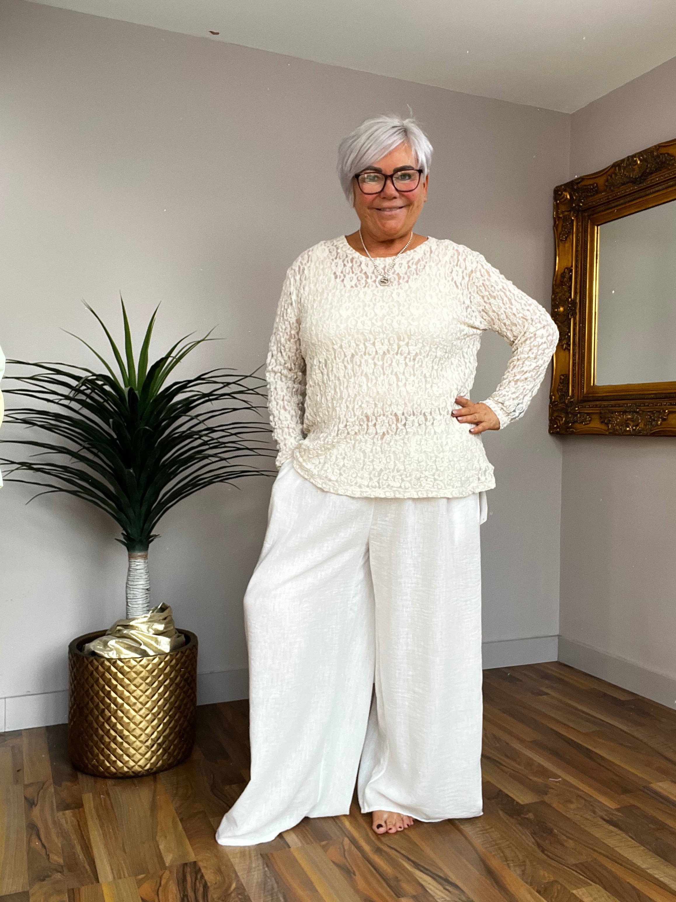 Lace Long Sleeve Top