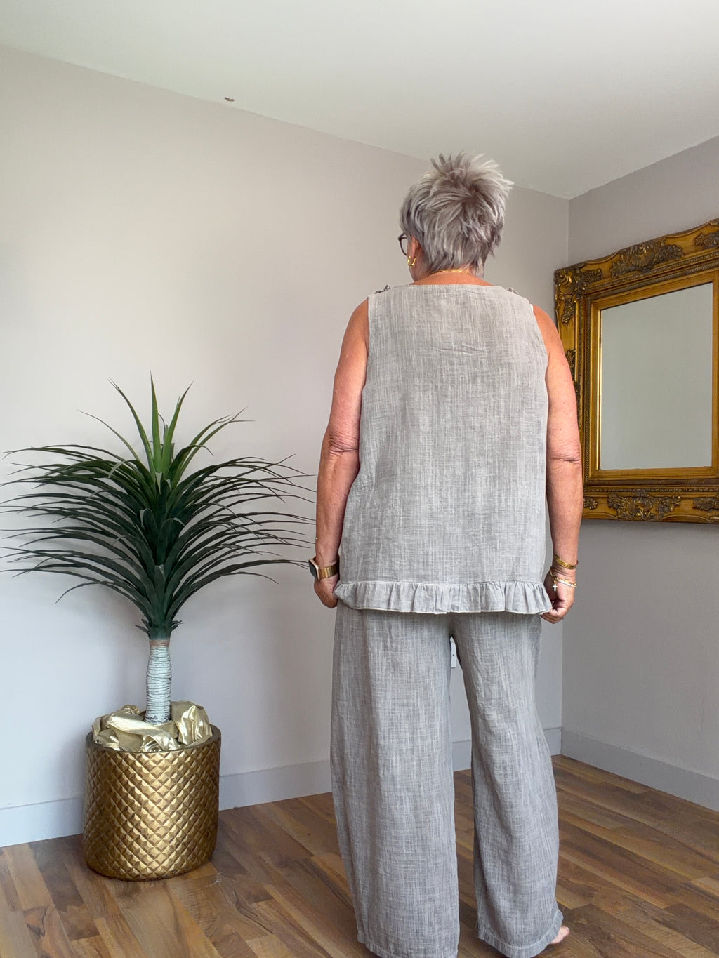 Colina Cotton Barrel Leg Pant Co-Ord