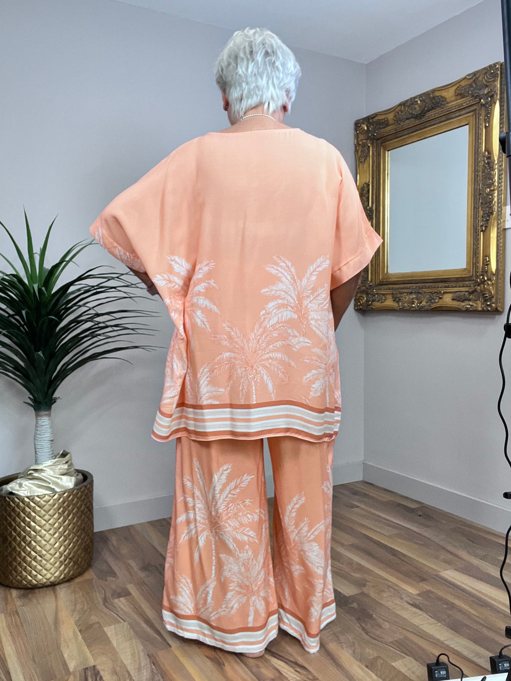 🔥 Sale No Return - Palm Tree  Palazzo ONLY
