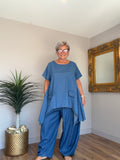 Misha Mid Denim Stretch Top
