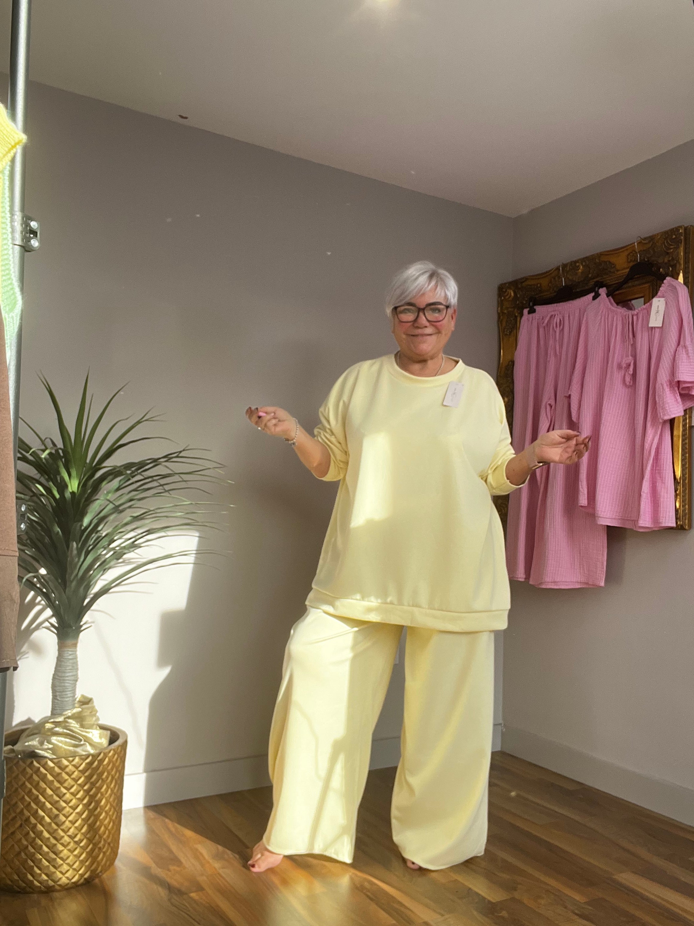 Plain Scuba Loungewear Set