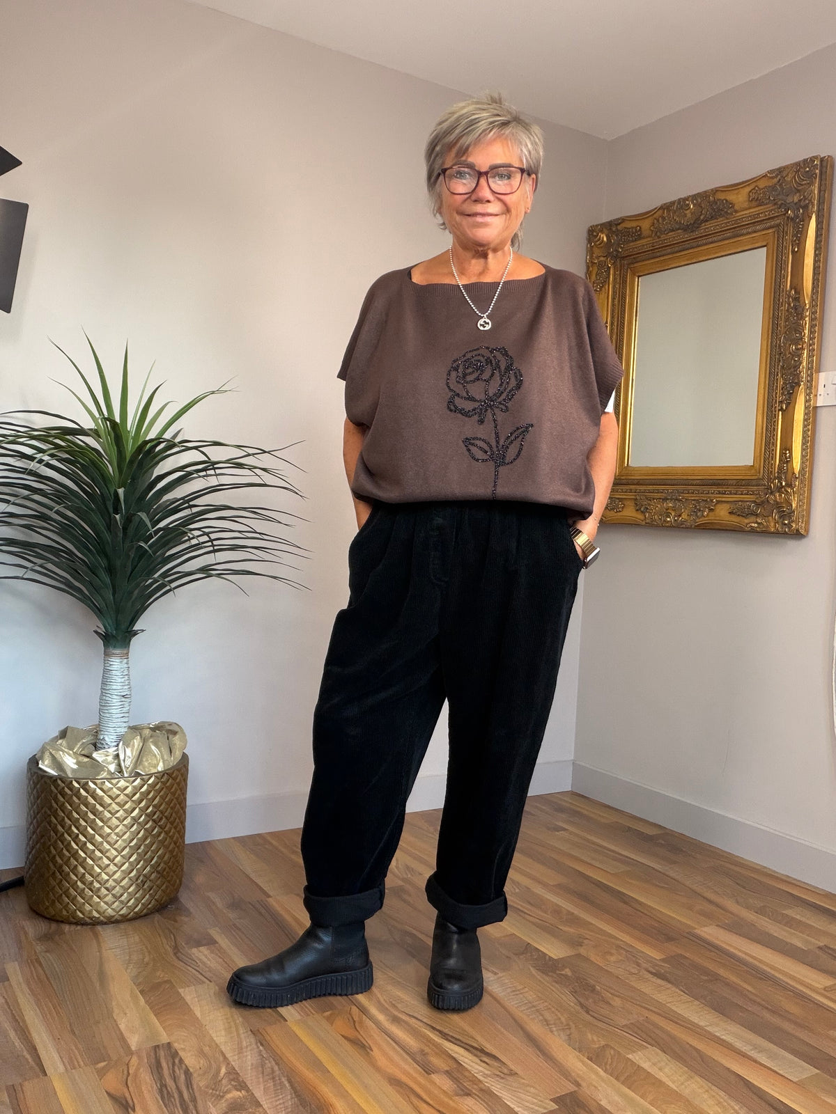Jumbo Cord Boyfriend Pants