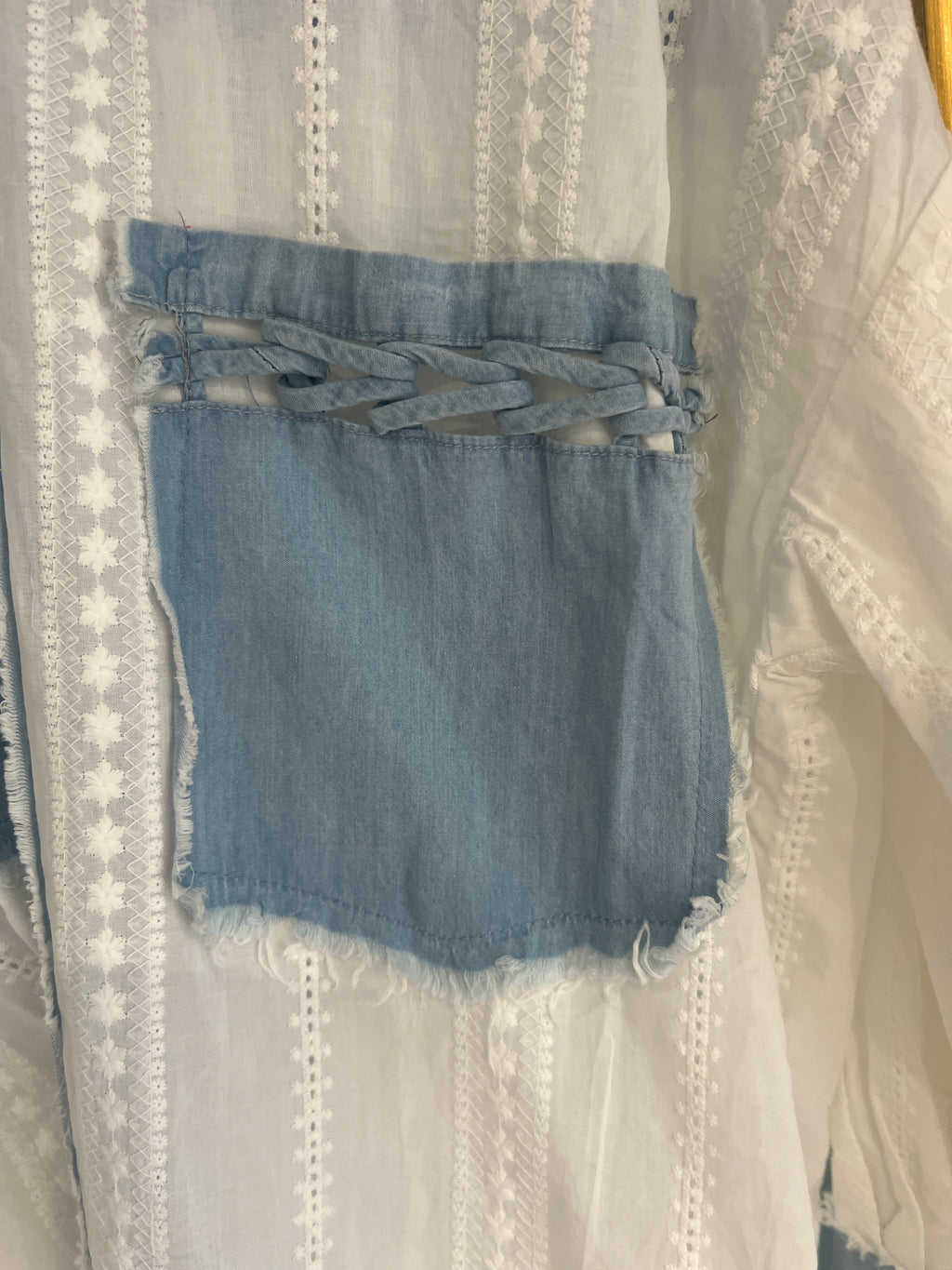 Coastal Breeze Embroidered  Shirt