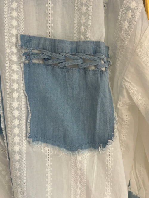 Coastal Breeze Embroidered  Shirt