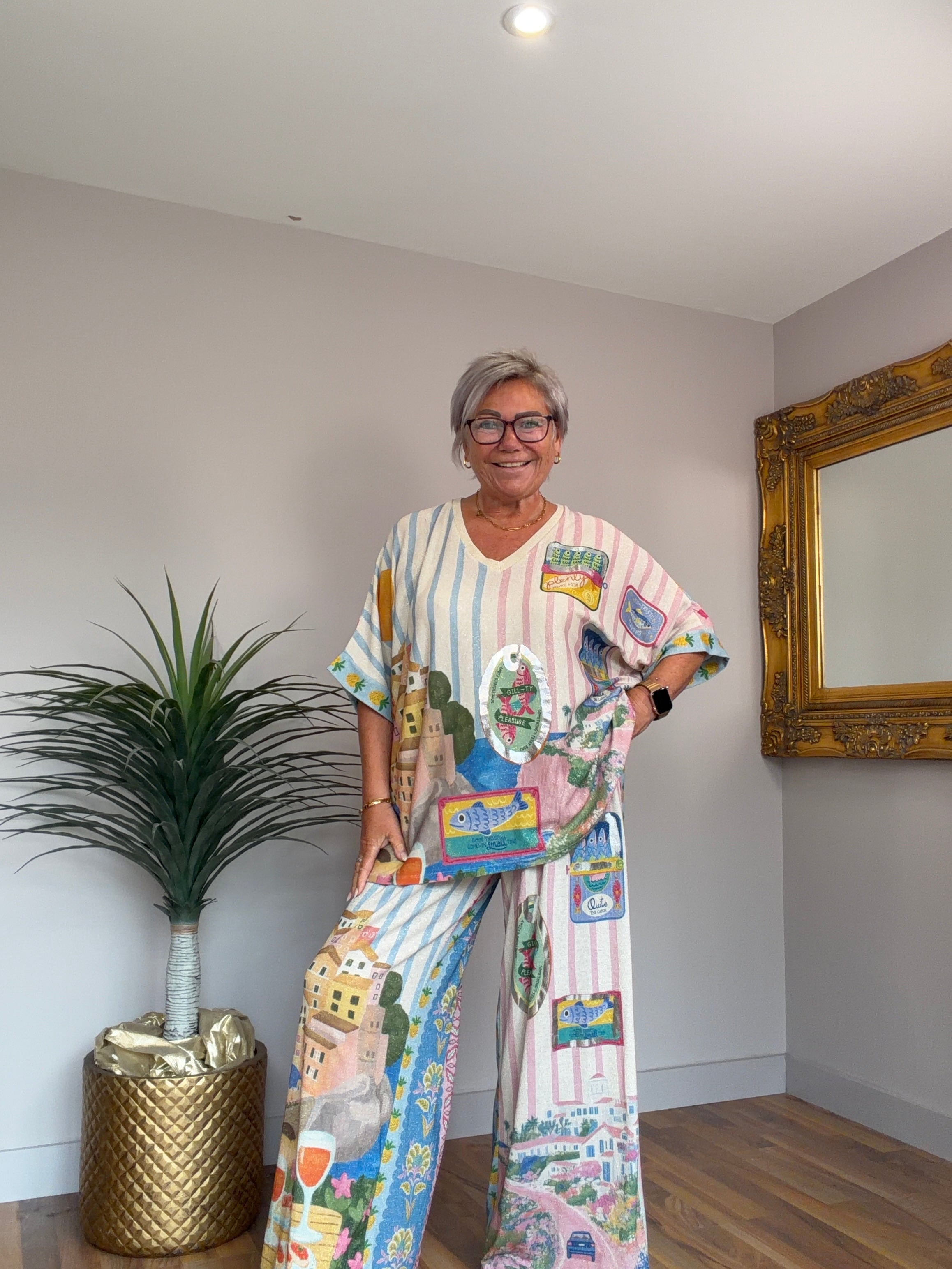 Lurex Butterfly Co- Ord