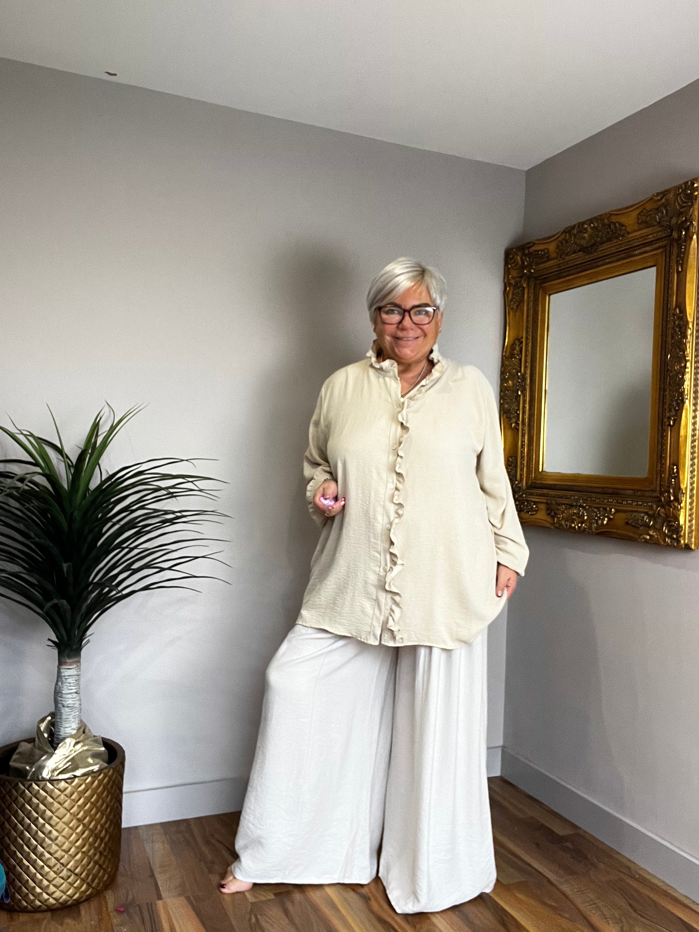 🔥 Sale No Return - Flora Frill Blouse