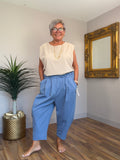 3/4 Barrel Leg Lightweight Scuba Stretch Pants